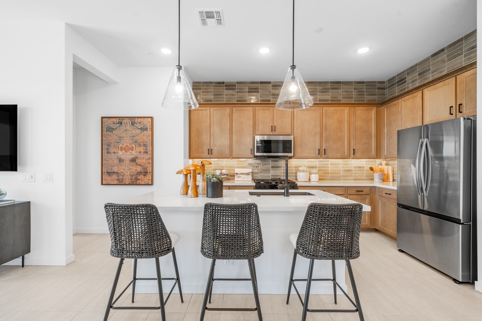 Kitchen | Brisa Model Home | Mira Vista at Victory in Buckeye, AZ by Landsea Homes