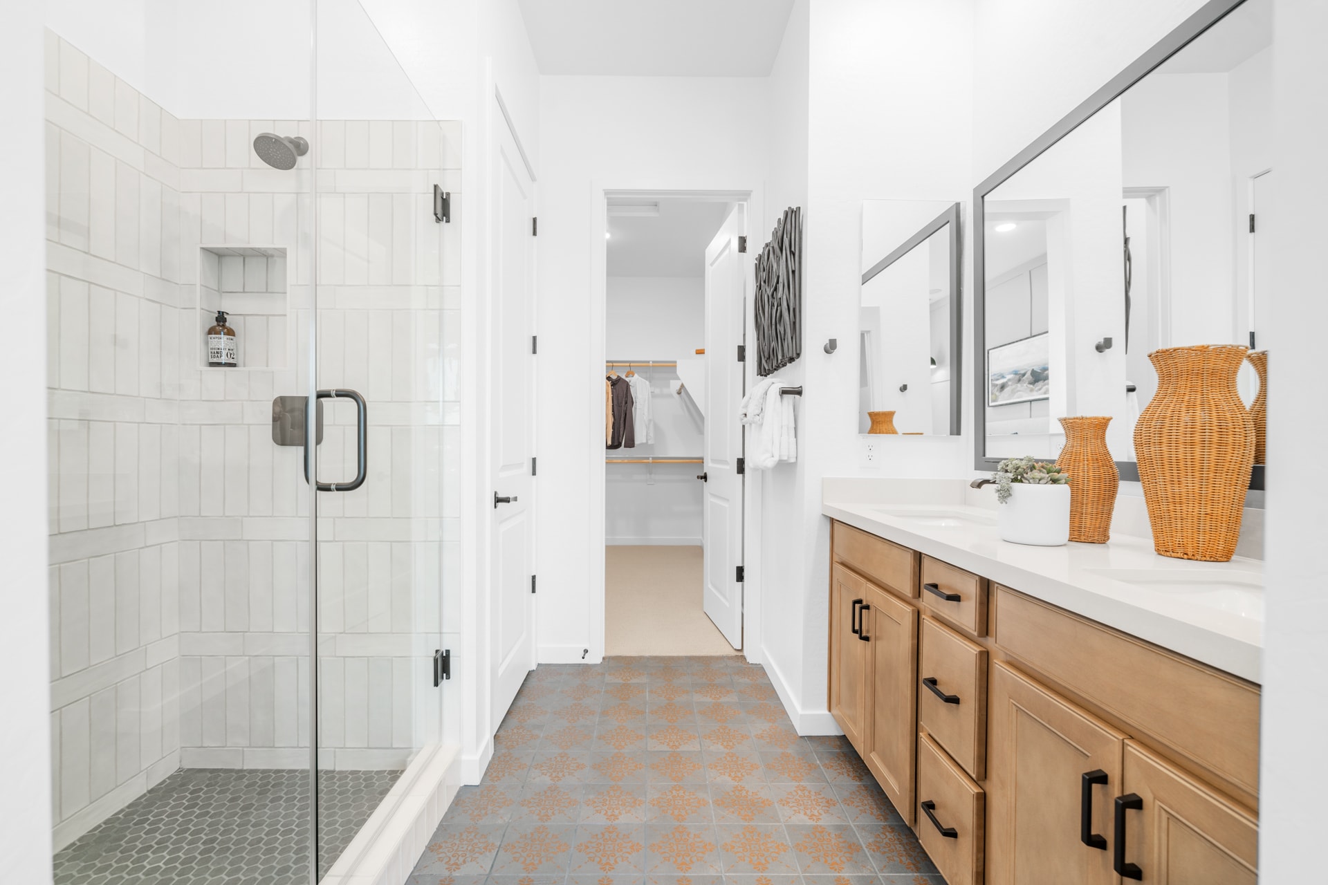 Primary Bathroom | Brisa Model Home | Mira Vista at Victory in Buckeye, AZ by Landsea Homes