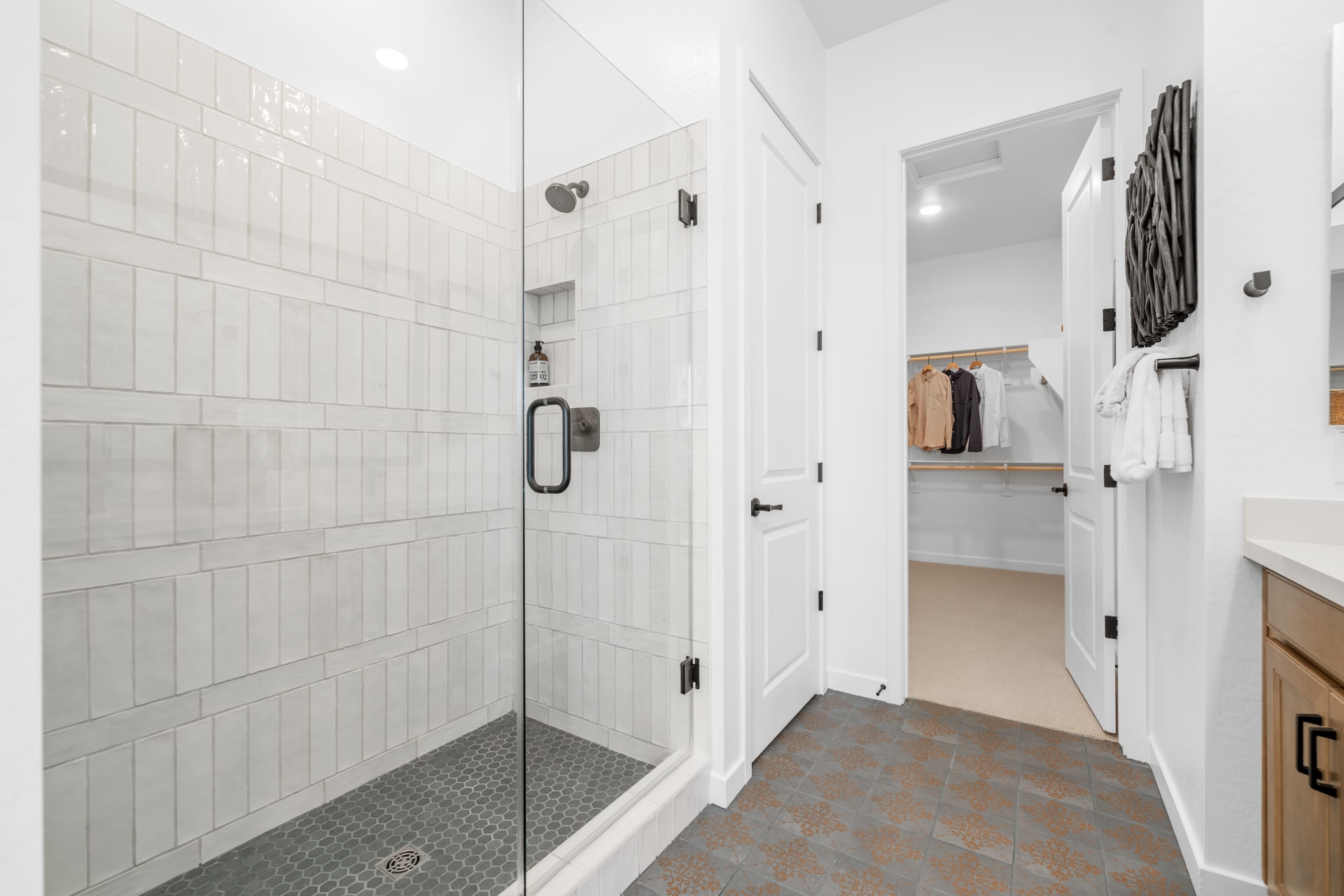 Primary Bathroom | Brisa Model Home | Mira Vista at Victory in Buckeye, AZ by Landsea Homes