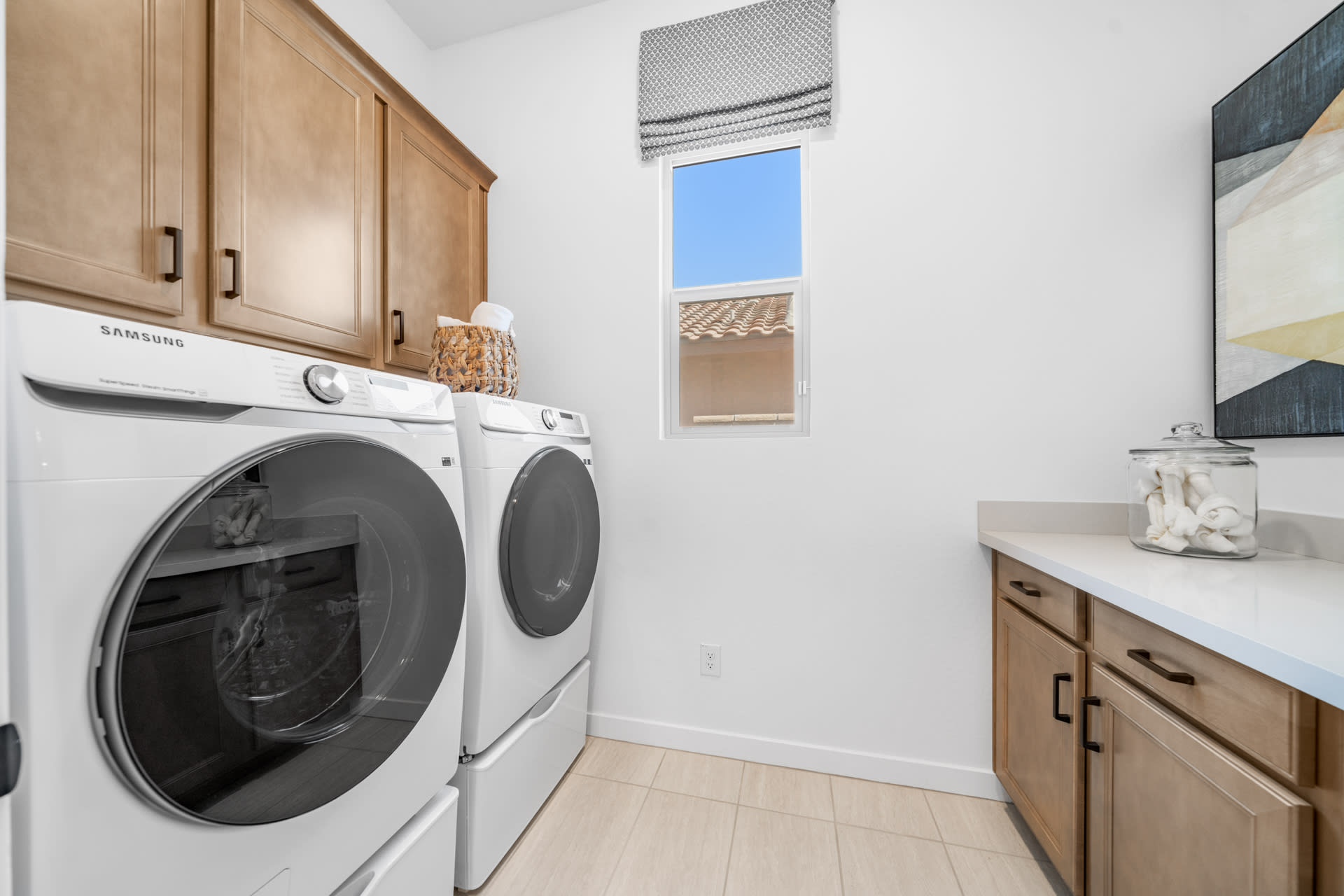 Laundry Room | Brisa Model Home | Mira Vista at Victory in Buckeye, AZ by Landsea Homes