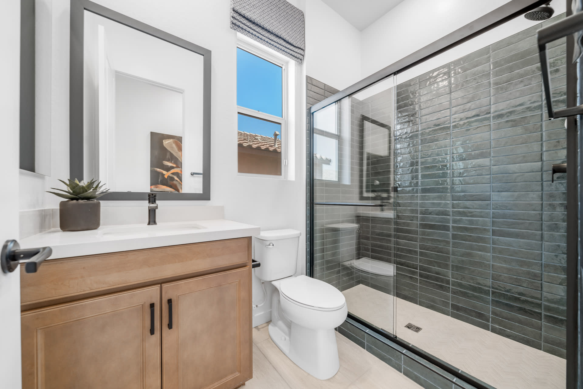 Bathroom 2 | Brisa Model Home | Mira Vista at Victory in Buckeye, AZ by Landsea Homes