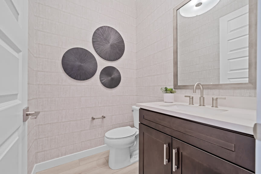 Powder Bathroom | Cielo Model | Mira Vista at Victory in Buckeye, AZ by Landsea Homes