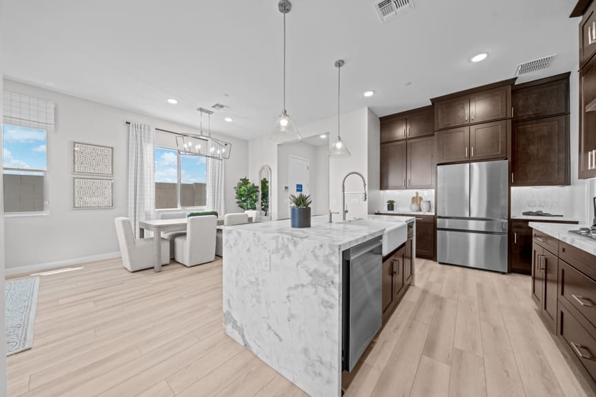 Kitchen & Dining Room | Cielo Model | Mira Vista at Victory in Buckeye, AZ by Landsea Homes