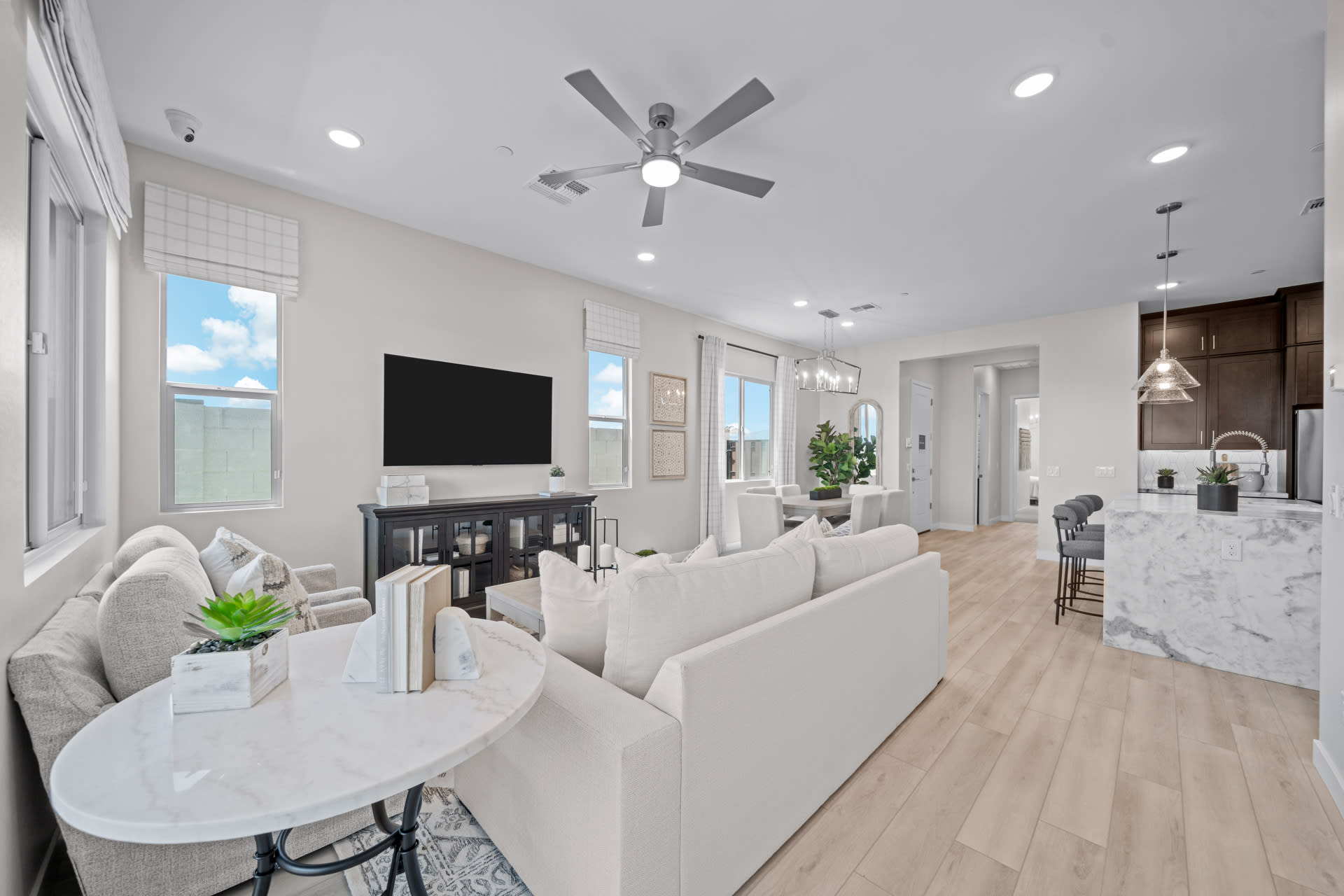 Great Room | Cielo Model | Mira Vista at Victory in Buckeye, AZ by Landsea Homes