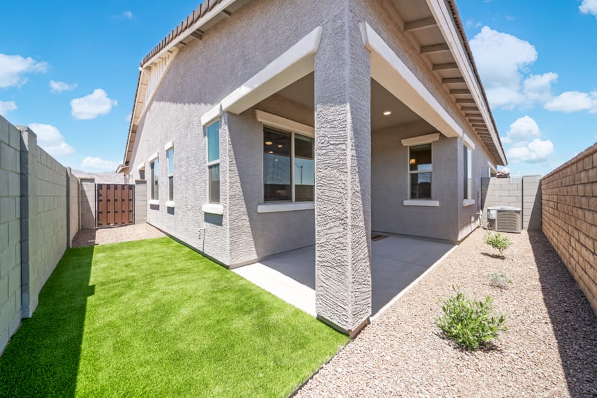 Backyard | Cielo Model | Mira Vista at Victory in Buckeye, AZ by Landsea Homes