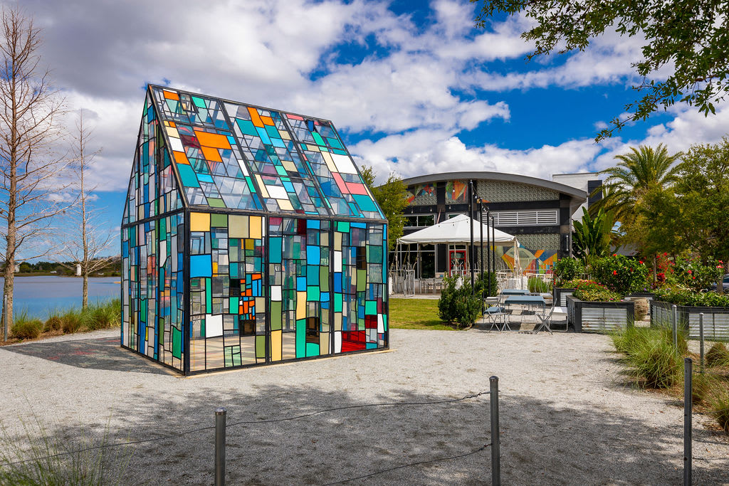Take a stroll and interact with one of the many public art installations on a Lake Nona Art Tour.