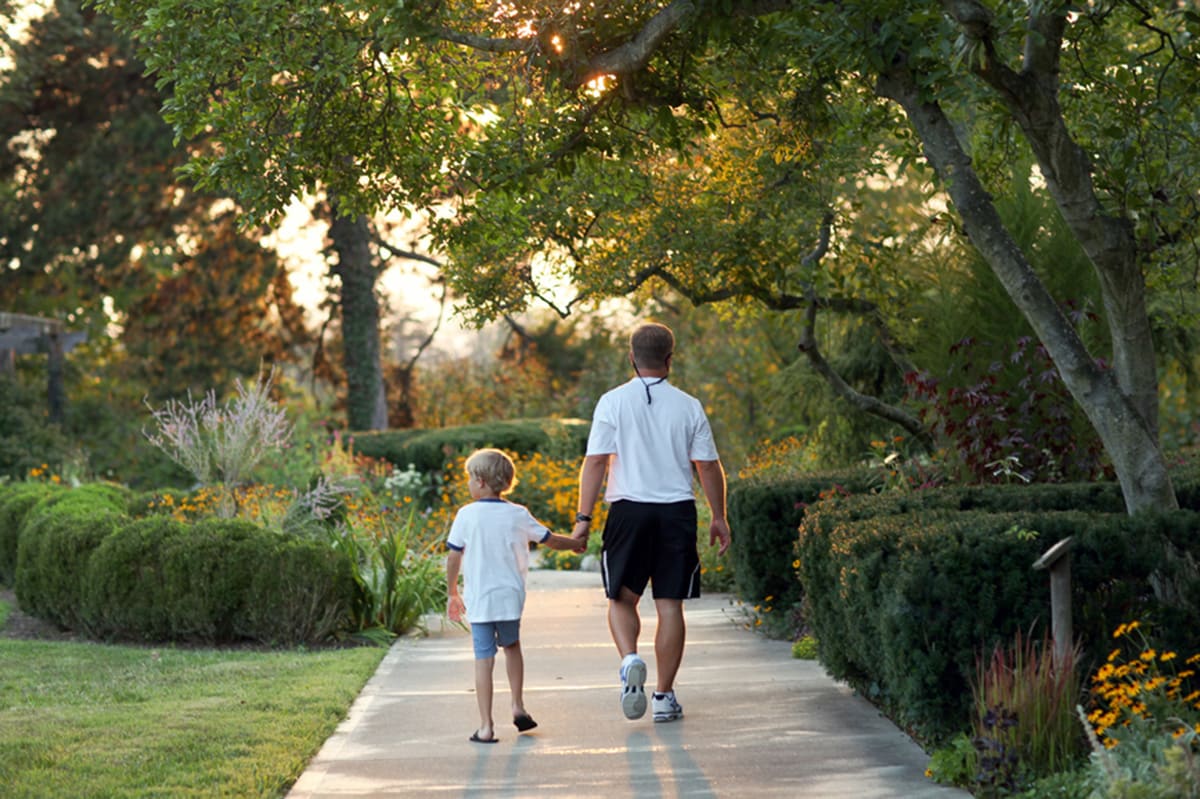 With sidewalks throughout, enjoy precious moments together everyday.