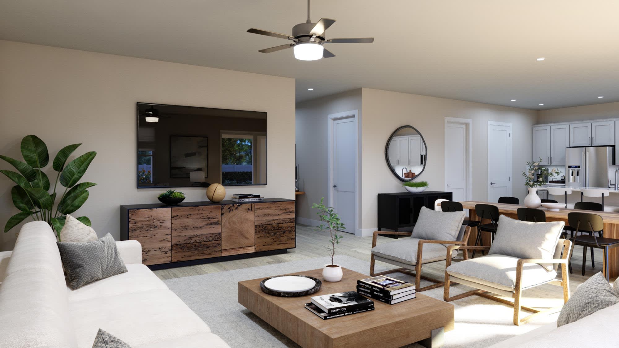 Great Room | Palm at Cypress Bluff in Groveland, FL by Landsea Homes