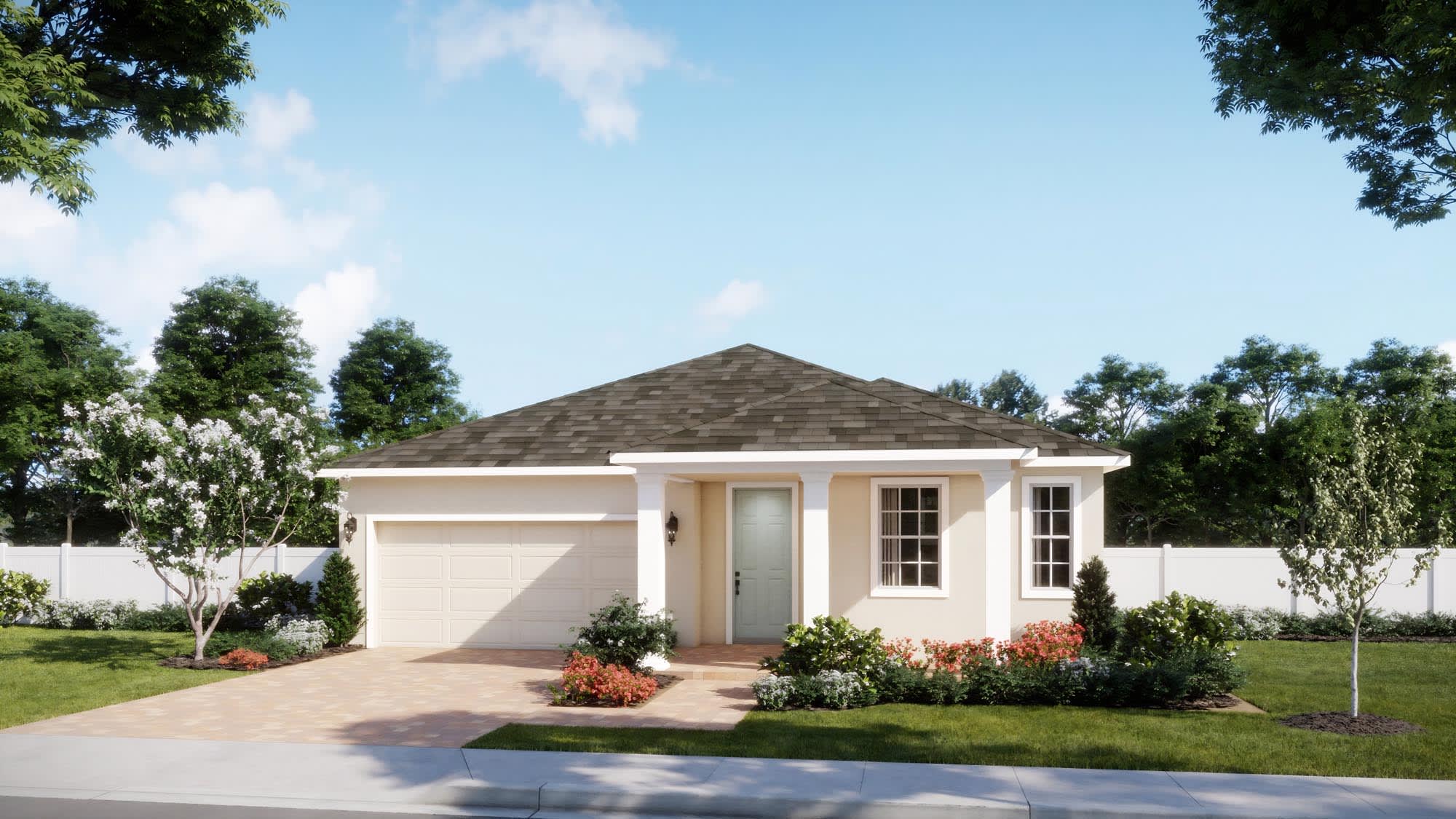 Traditional Elevation - Elm | Oakview | New Homes in Apopka, FL | Landsea Homes