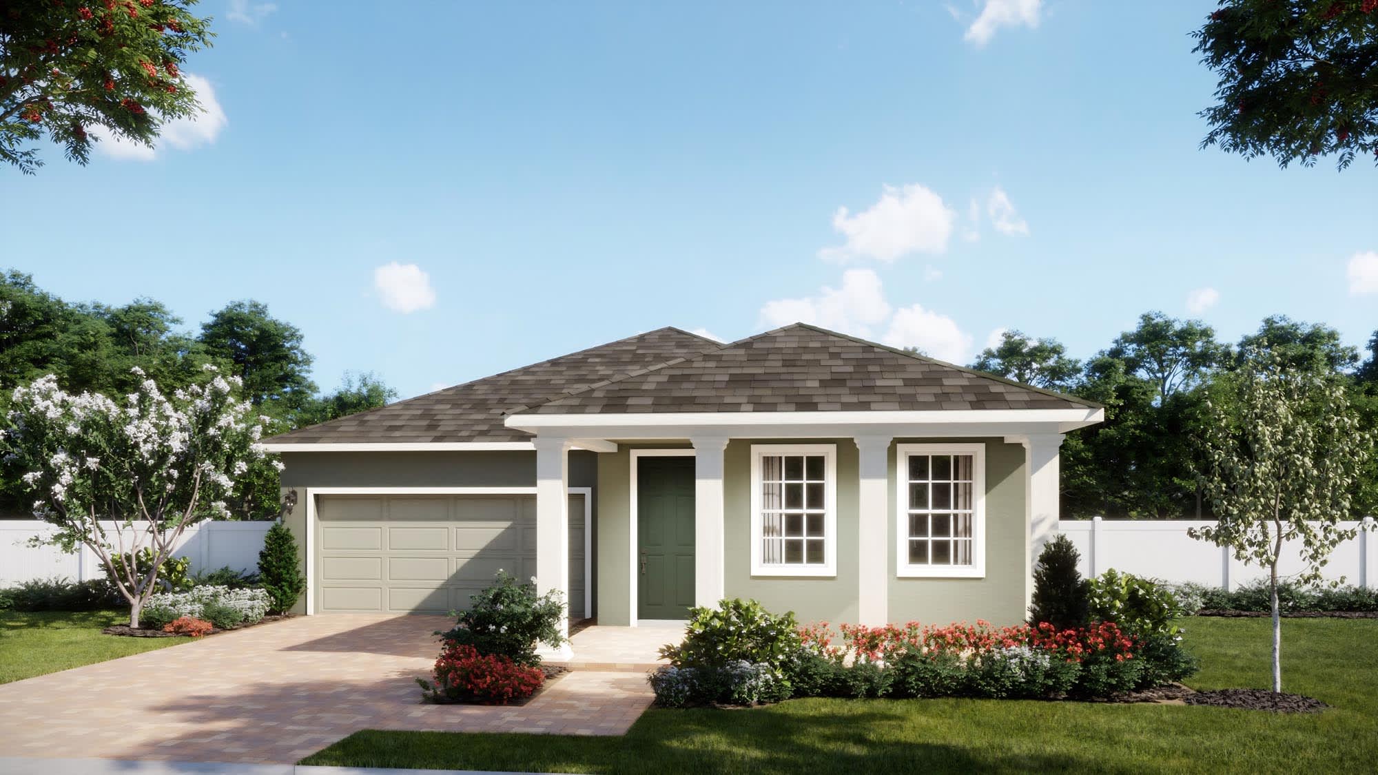 Traditional Elevation - Myrtle | Oakview | New Homes in Apopka, FL | Landsea Homes