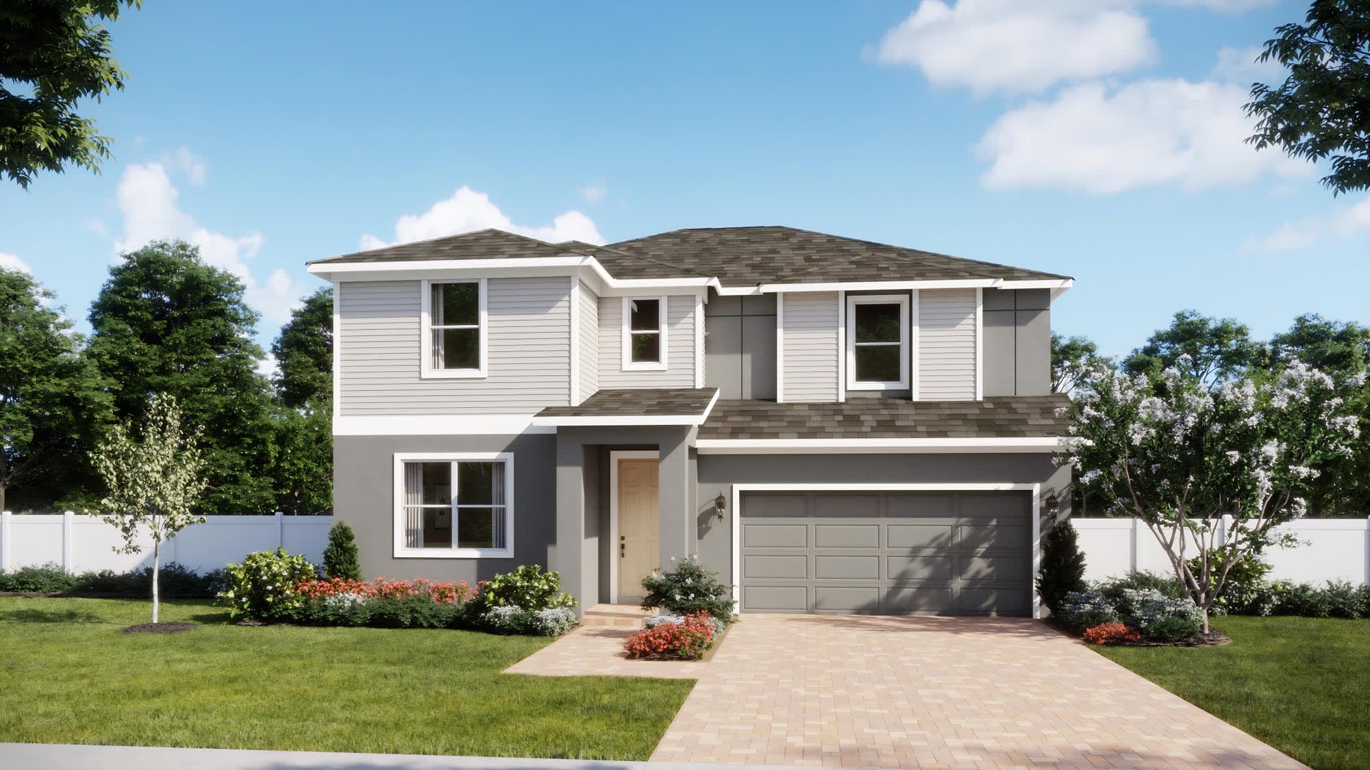 Transitional Elevation - Magnolia | Oakview | New Homes in Apopka, FL | Landsea Homes