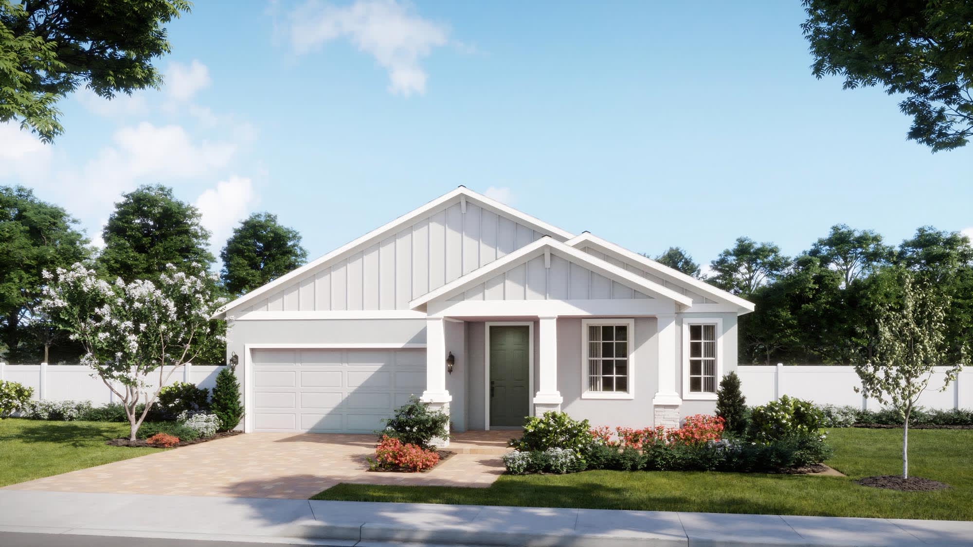 Vernacular Elevation - Elm | Oakview | New Homes in Apopka, FL | Landsea Homes