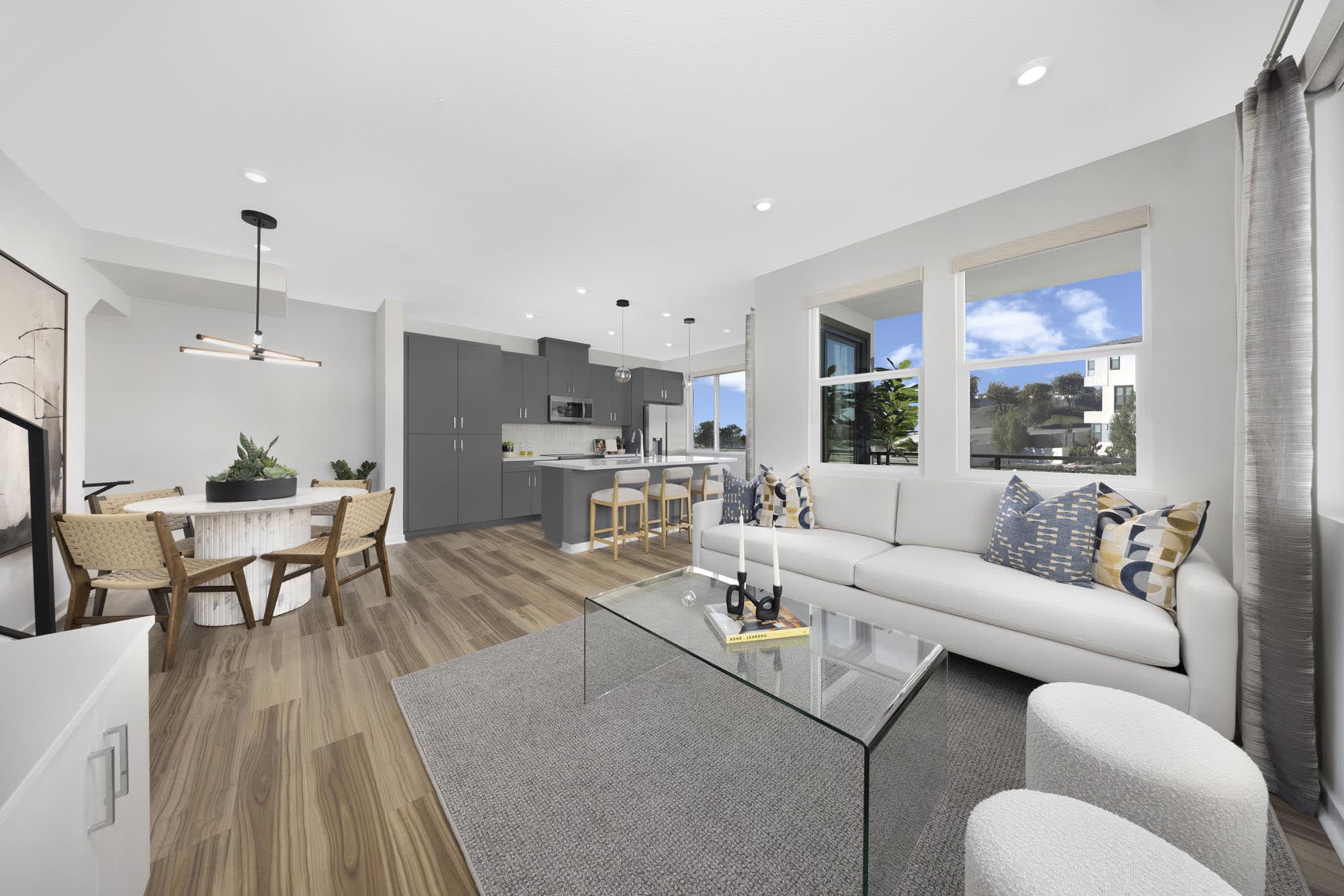 Great Room – Plan Two at Mason in Anaheim, CA by Landsea Homes