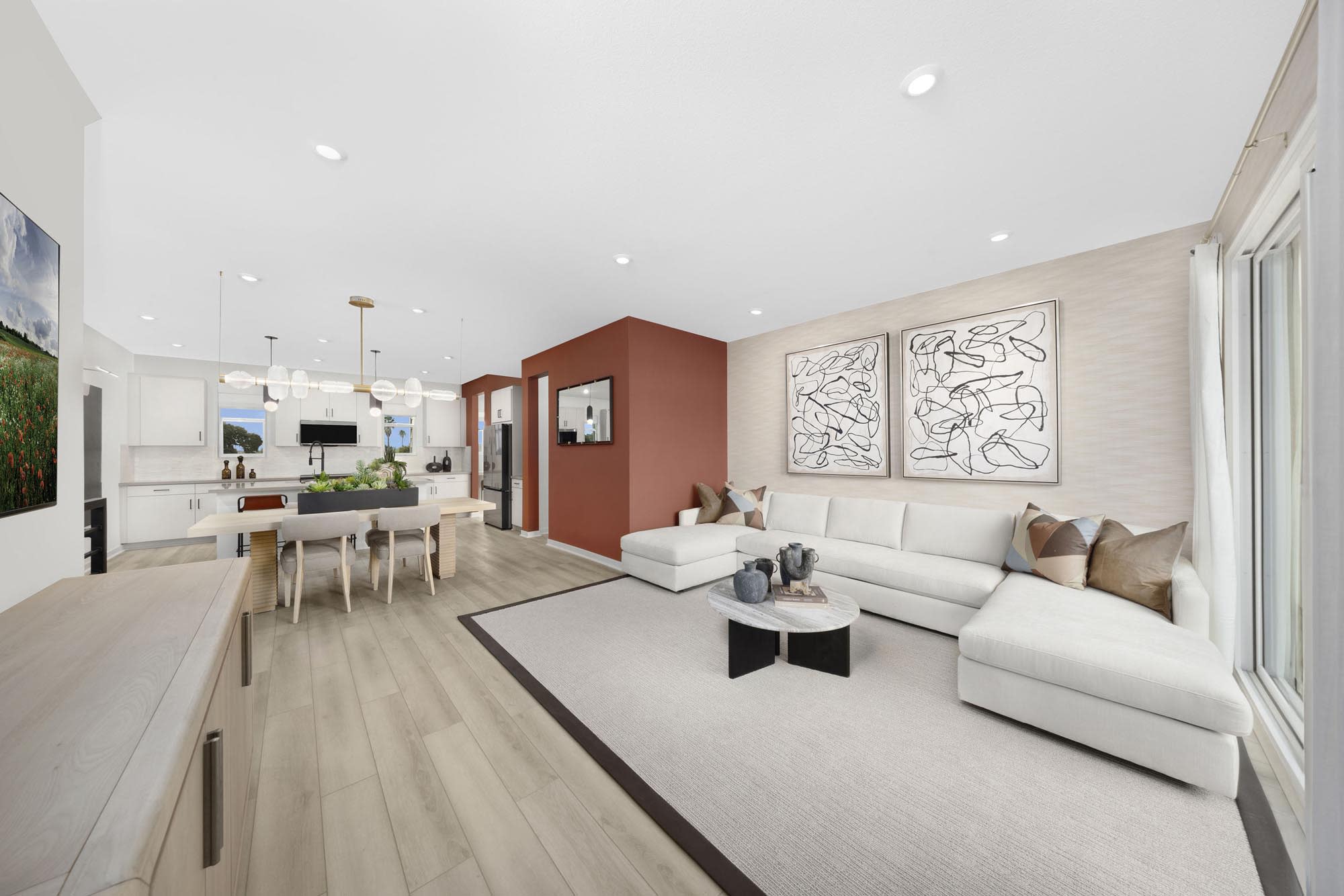 Great Room – Plan Five at Mason in Anaheim, CA by Landsea Homes