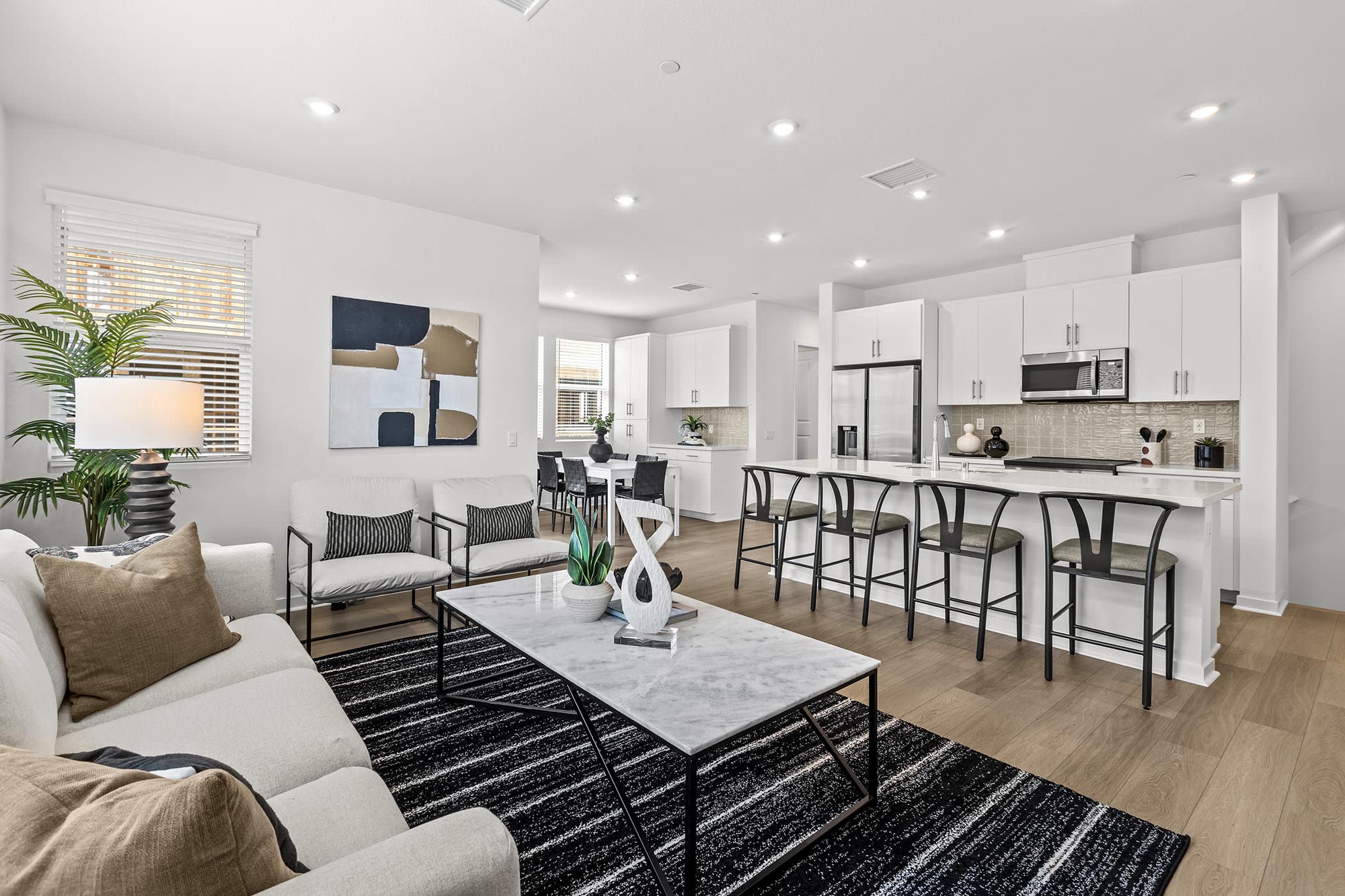 Overall Interior – Plan Four at Mason in Anaheim, CA by Landsea Homes