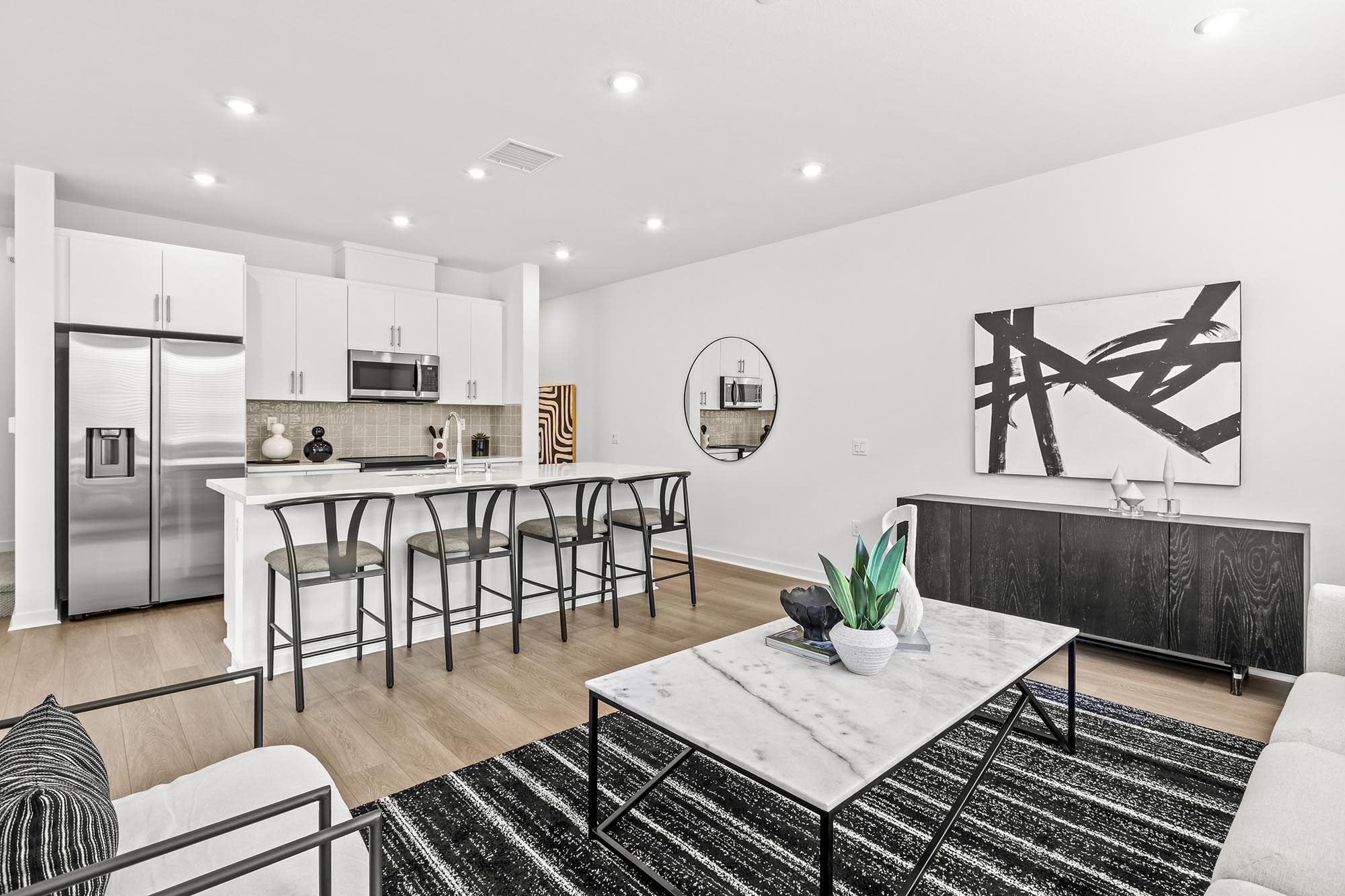 Overall Interior – Plan Four at Mason in Anaheim, CA by Landsea Homes