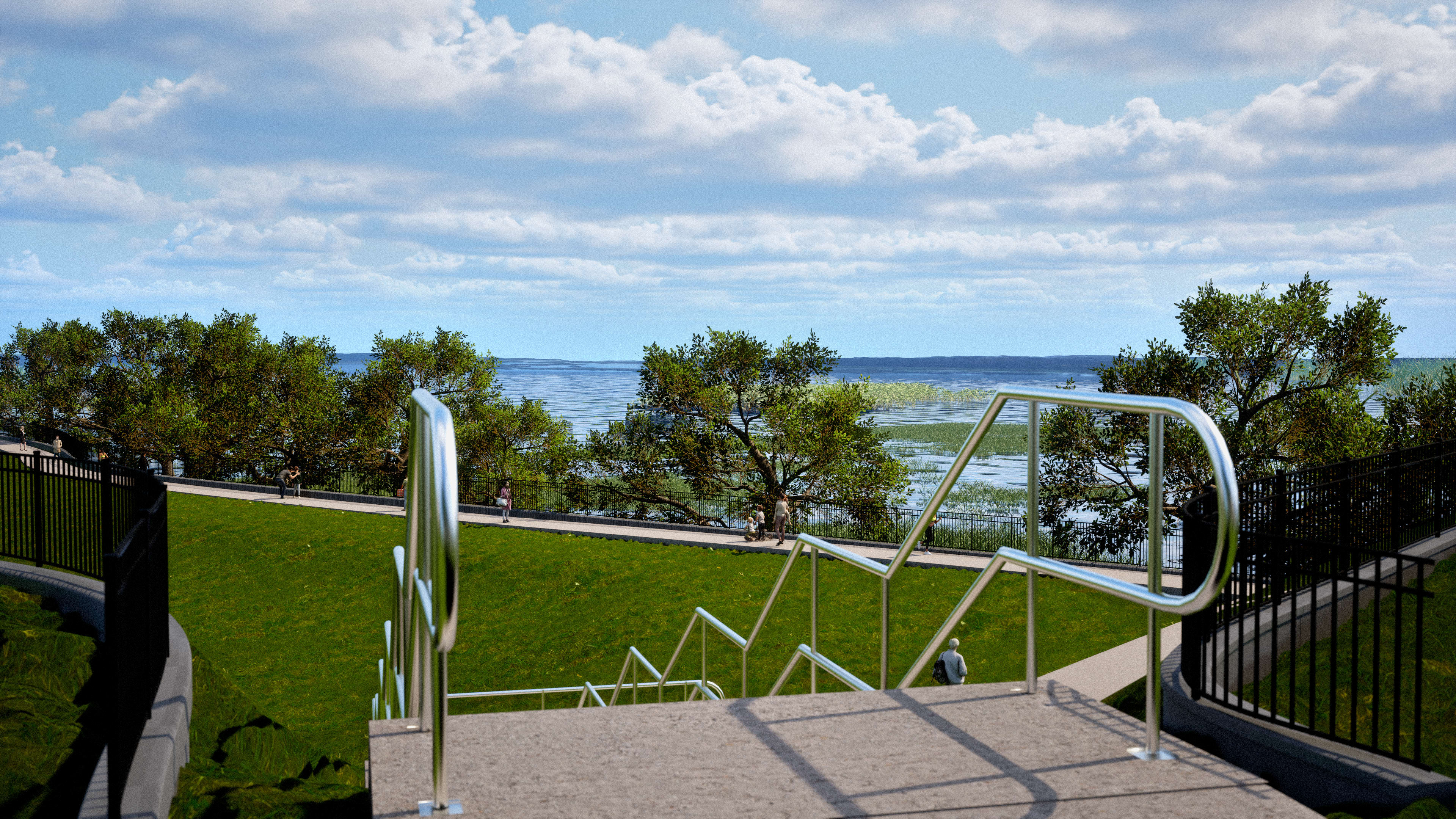 Take in the fresh air on the community's planned walk paths | Cypress Bluff | New Homes in Groveland, FL | Landsea Homes