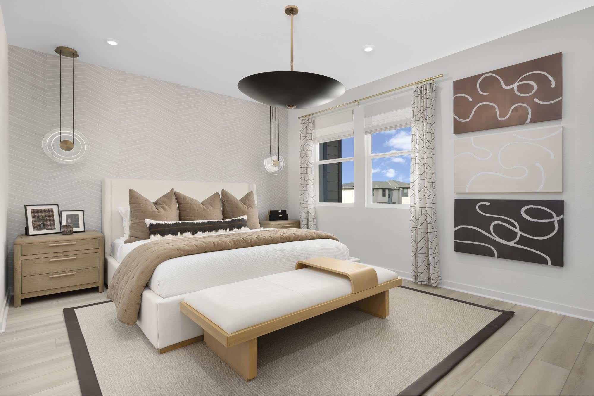 Primary Bedroom – Plan Five at Mason in Anaheim, CA by Landsea Homes