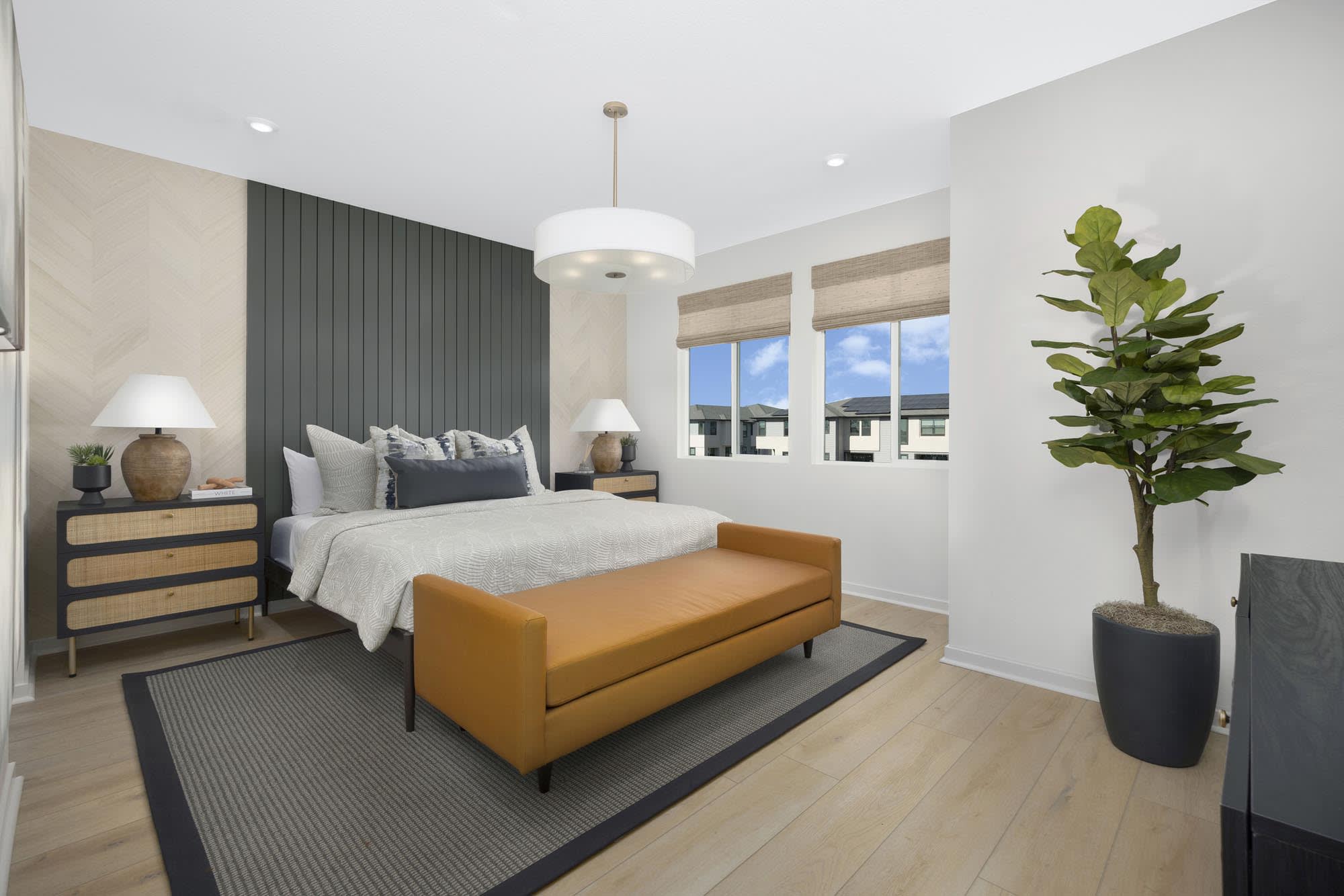 Primary Bedroom – Plan Six at Mason in Anaheim, CA by Landsea Homes