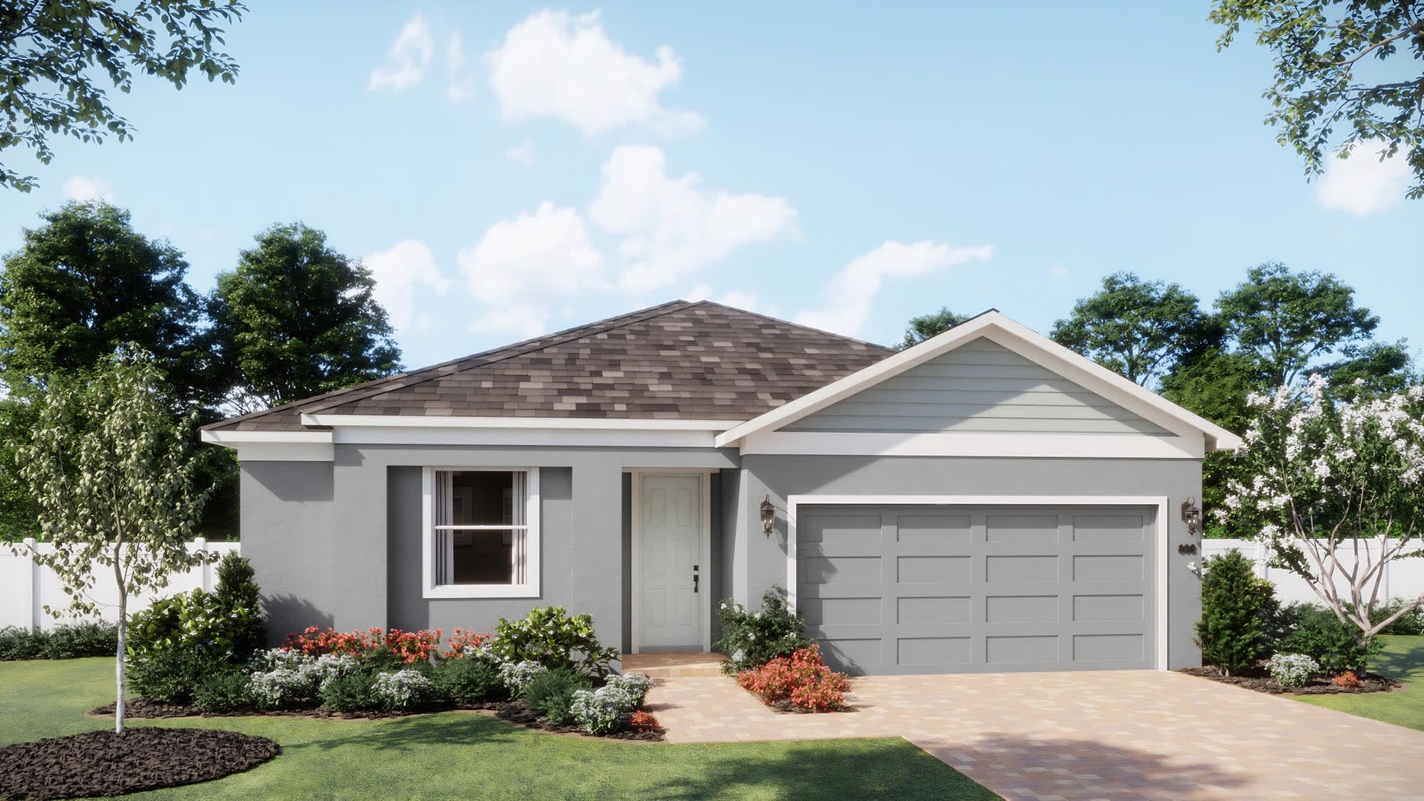 Transitional Elevation - Wellington | New Homes in Central, FL by Landsea Homes
