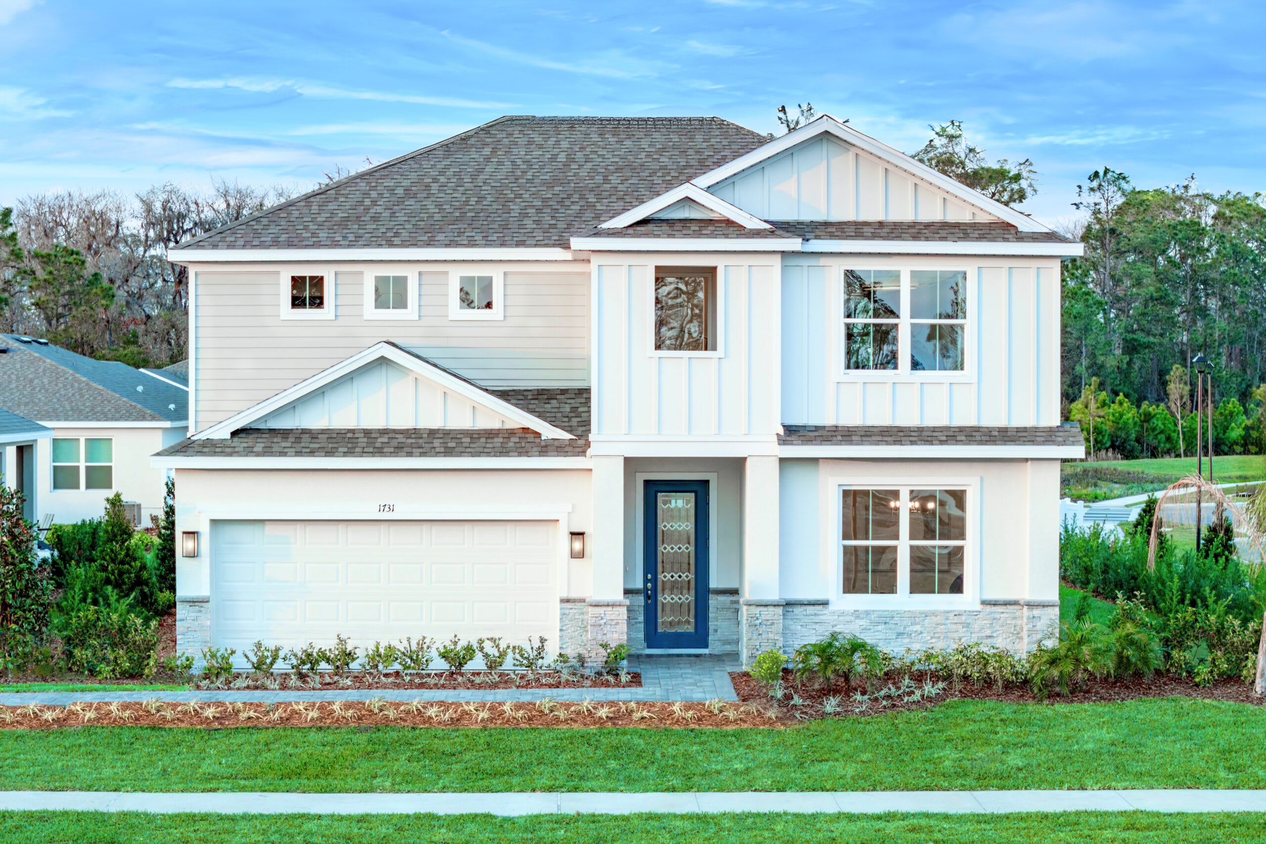 Vernacular Elevation - Alexandria Model Home at Brack Ranch in St. Cloud, FL by Landsea Homes
