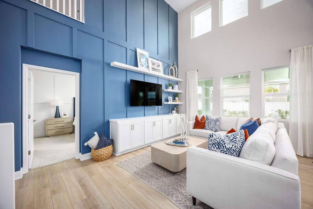 Family Room | Alexandria Model | Brack Ranch in St. Cloud, FL | Landsea Homes