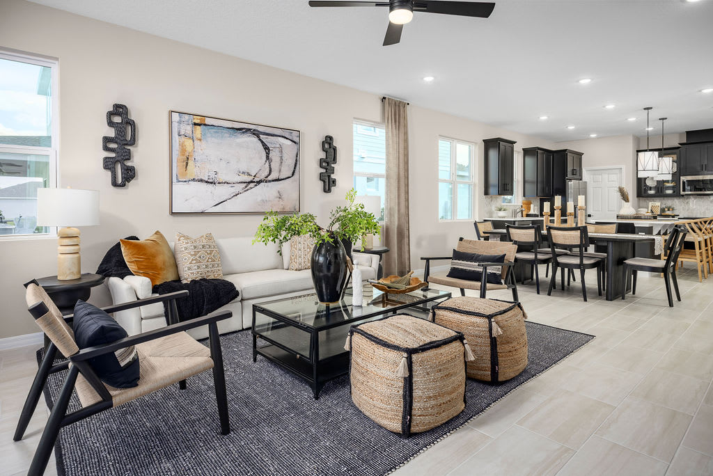 Great Room | Meadowood | New Homes in Central, FL by Landsea Homes