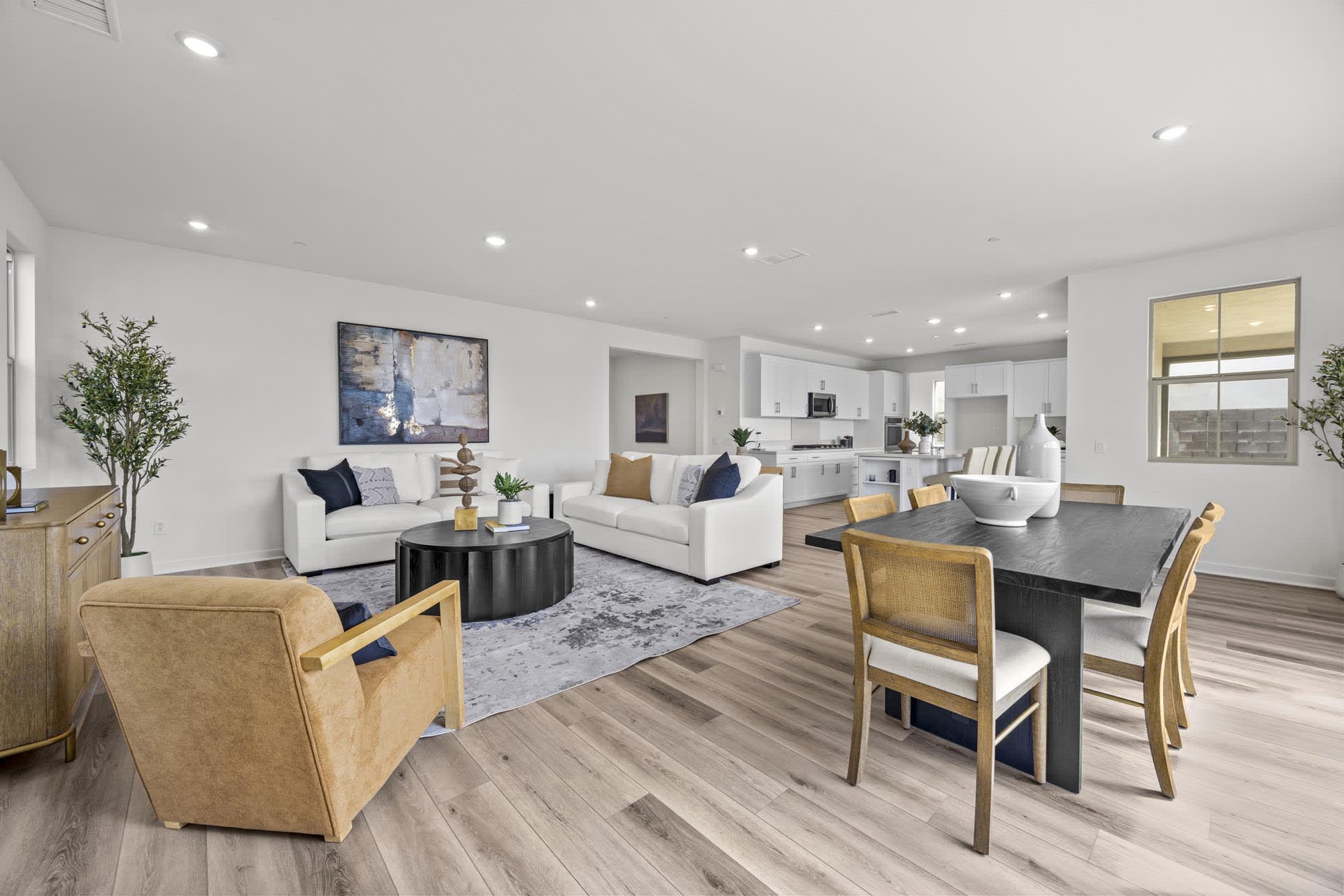 Great Room to Kitchen | Lot 184 | Wildstar at Narra Hills in Fontana, CA by Landsea Homes