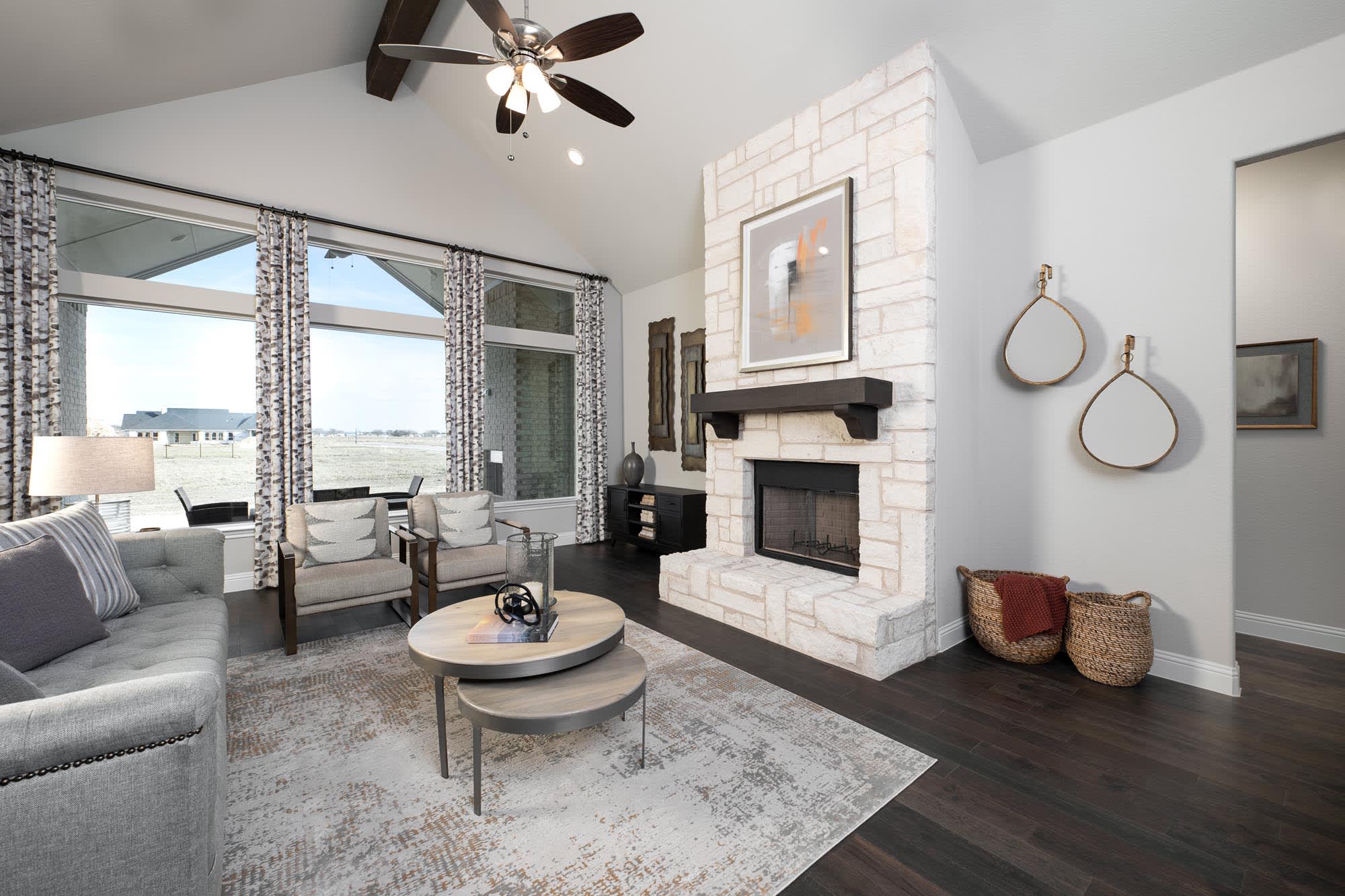Family Room | Concept 3141 at Paloma Ranch in New Fairview, TX by Landsea Homes