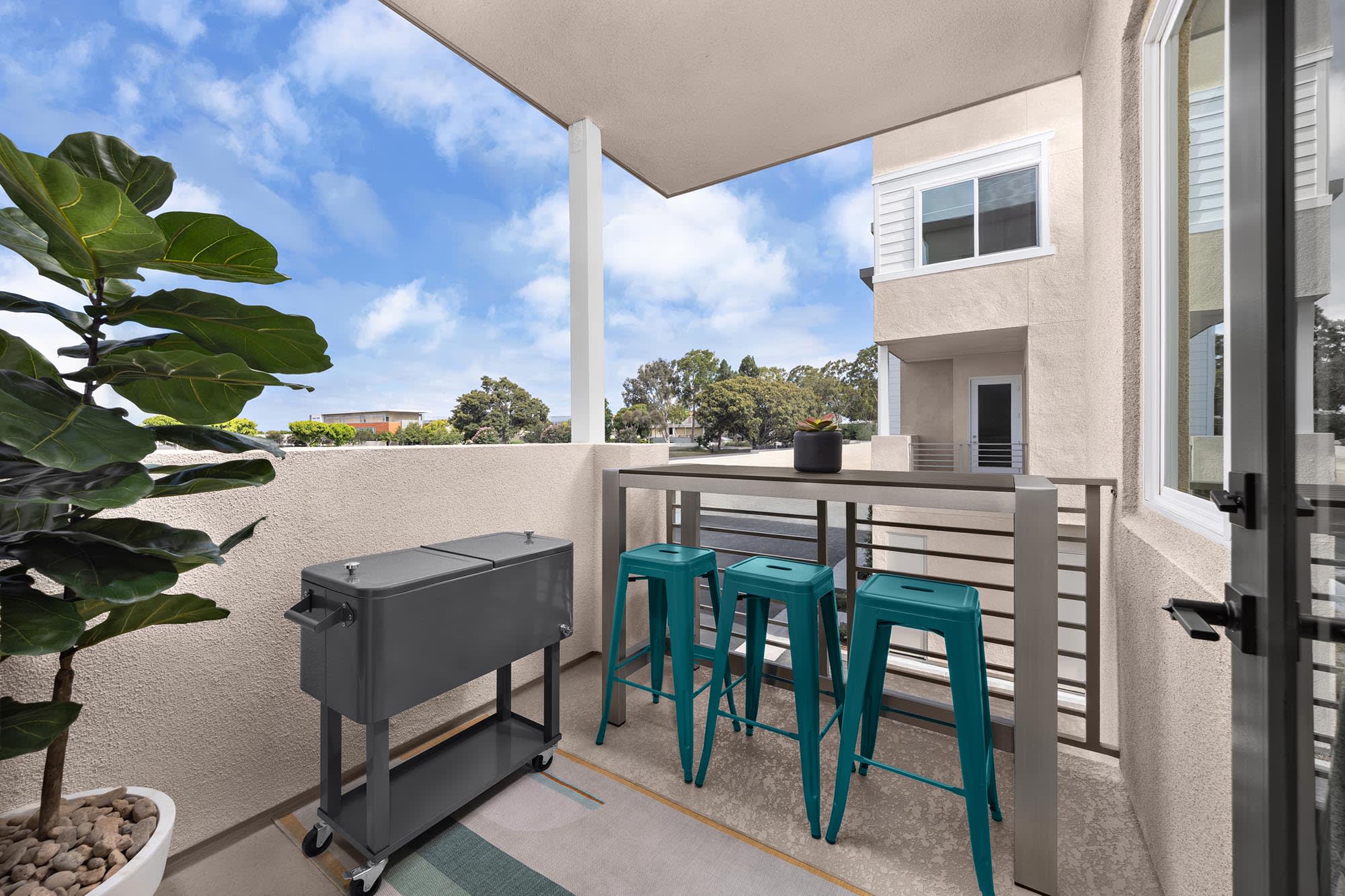 Balcony – Plan Four | Essex + Gage in Huntington Beach, CA by Landsea Homes