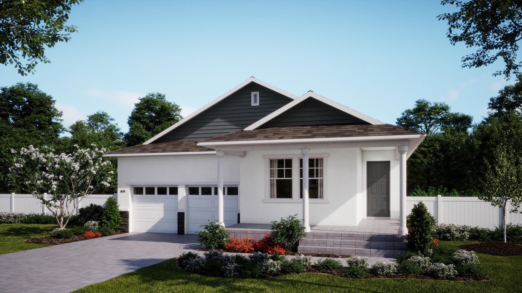 Colonial Revival Elevation | Sabal at Cypress Bluff in Groveland, FL by Landsea Homes