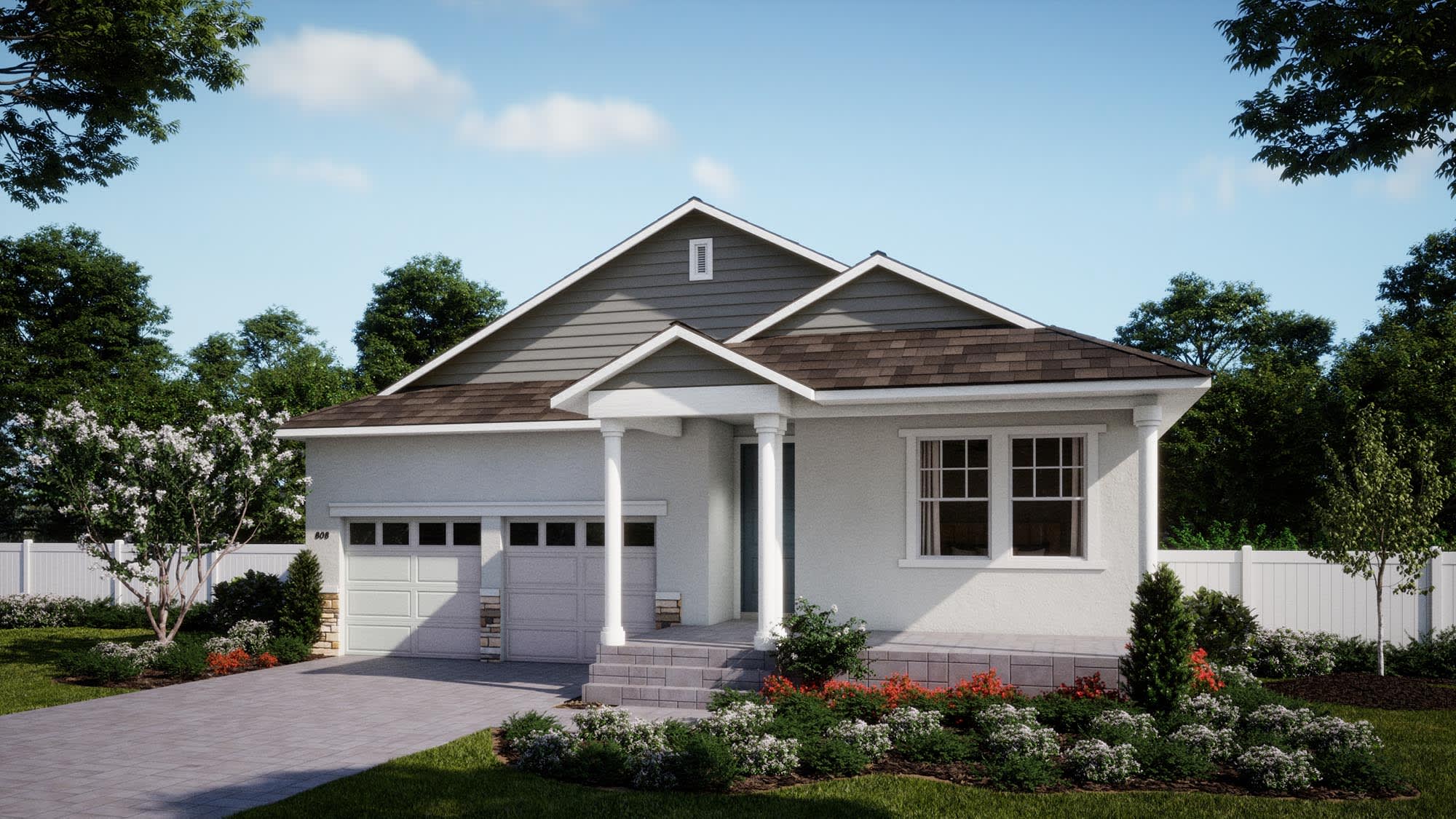 Colonial Revival Elevation | Willow at Cypress Bluff in Groveland, FL by Landsea Homes