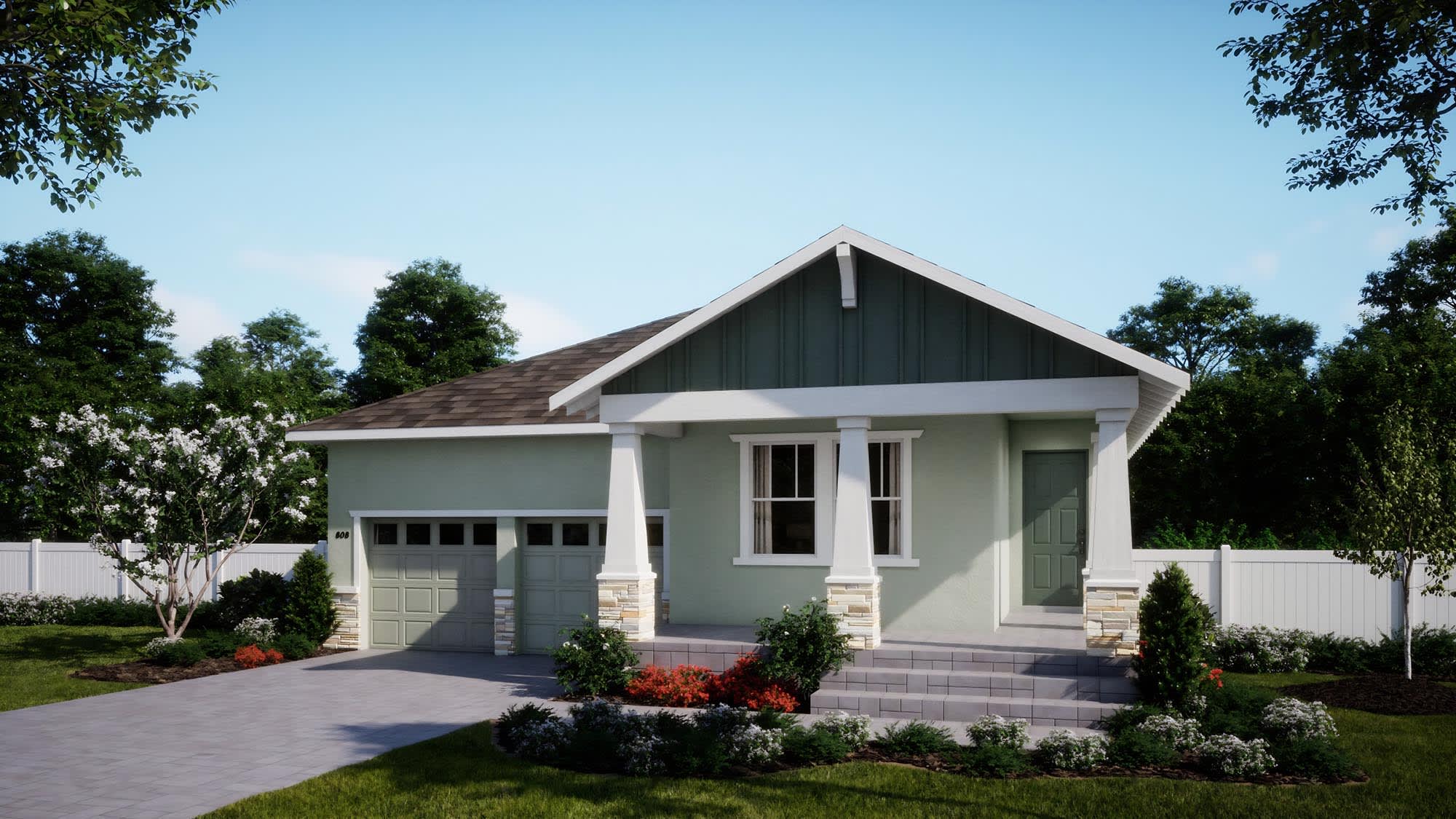 Craftsman Elevation | Sabal at Cypress Bluff in Groveland, FL by Landsea Homes