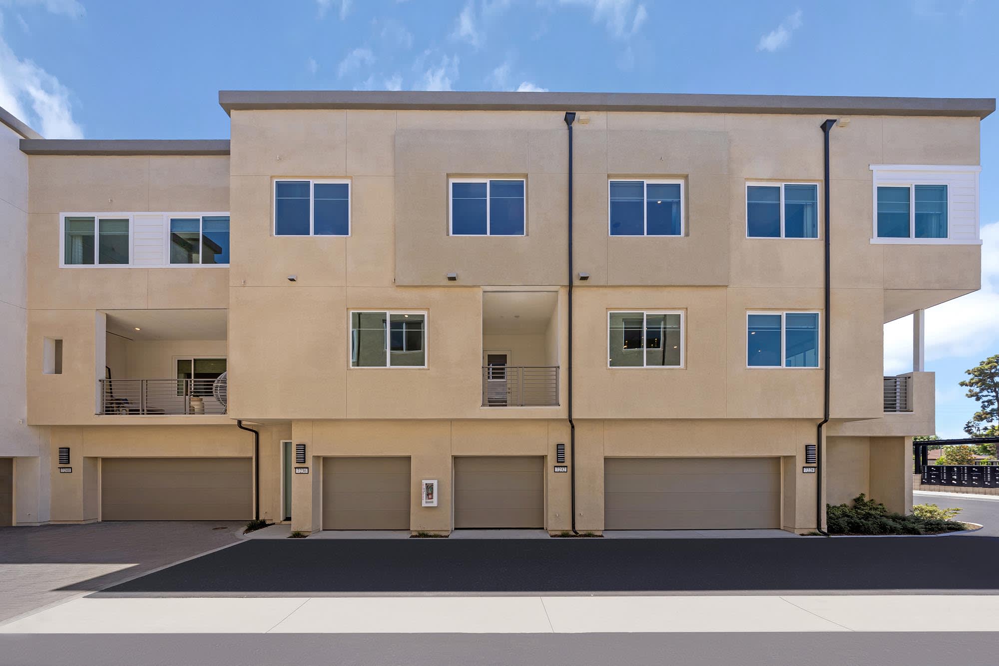 Exterior – Plan One | Essex + Gage in Huntington Beach, CA by Landsea Homes