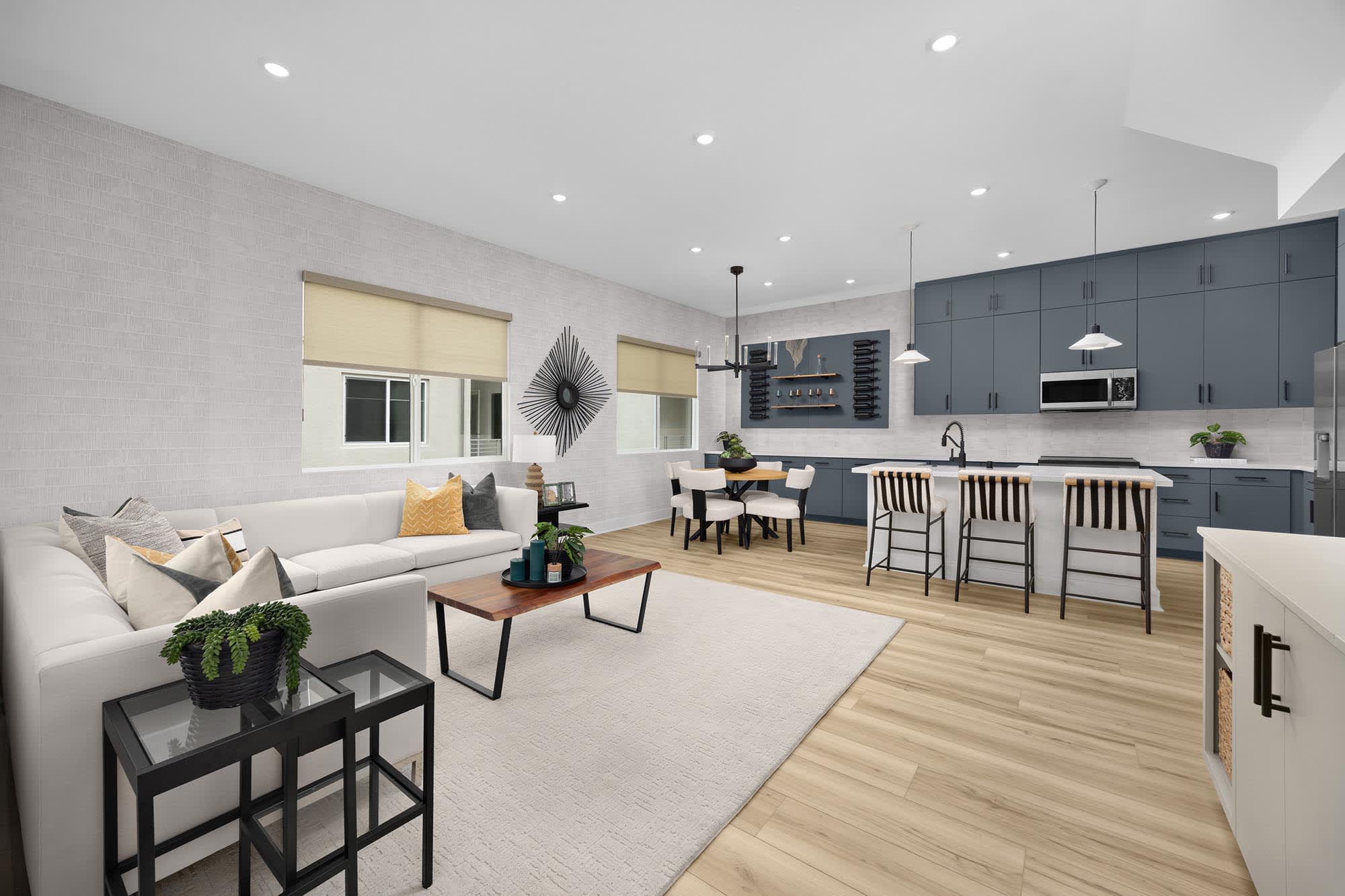 Great Room – Plan Four | Essex + Gage in Huntington Beach, CA by Landsea Homes