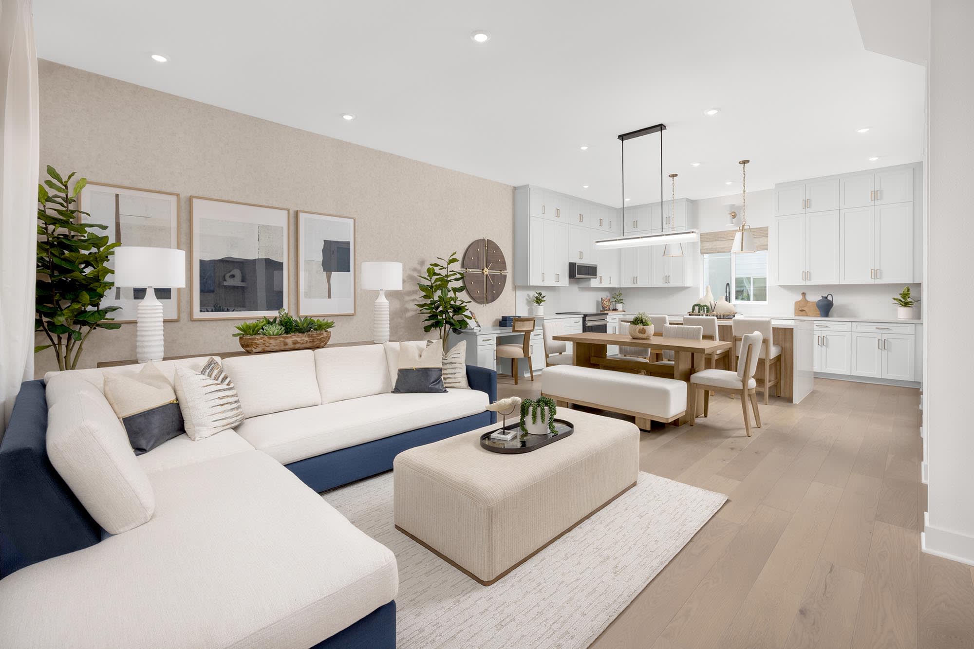 Great Room – Plan Ten | Essex + Gage in Huntington Beach, CA by Landsea Homes