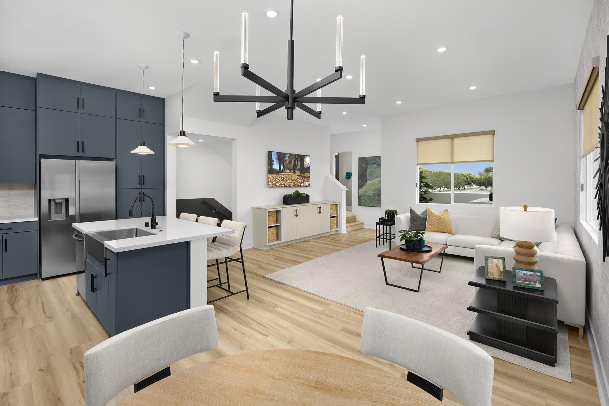 Great Room – Plan Four | Essex + Gage in Huntington Beach, CA by Landsea Homes