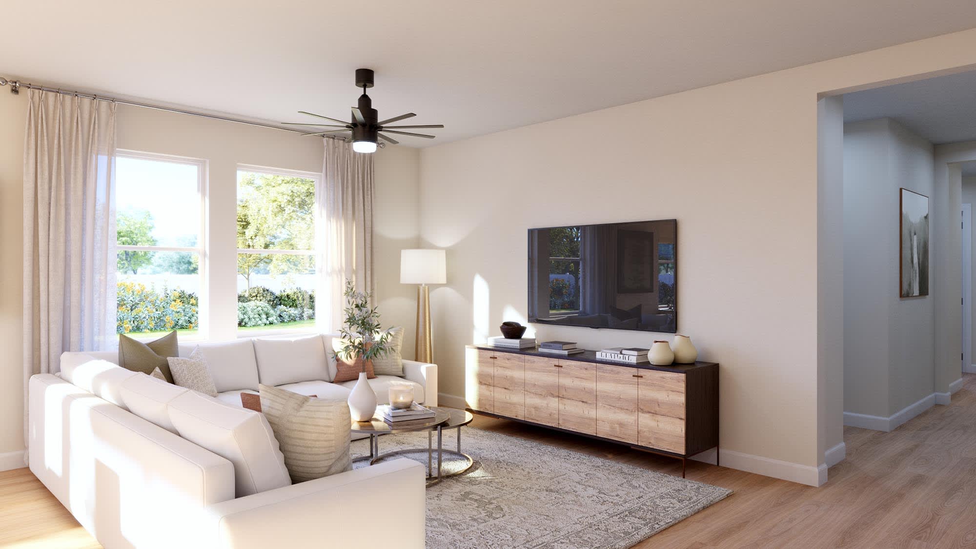 Great Room | Willow at Cypress Bluff in Groveland, FL by Landsea Homes