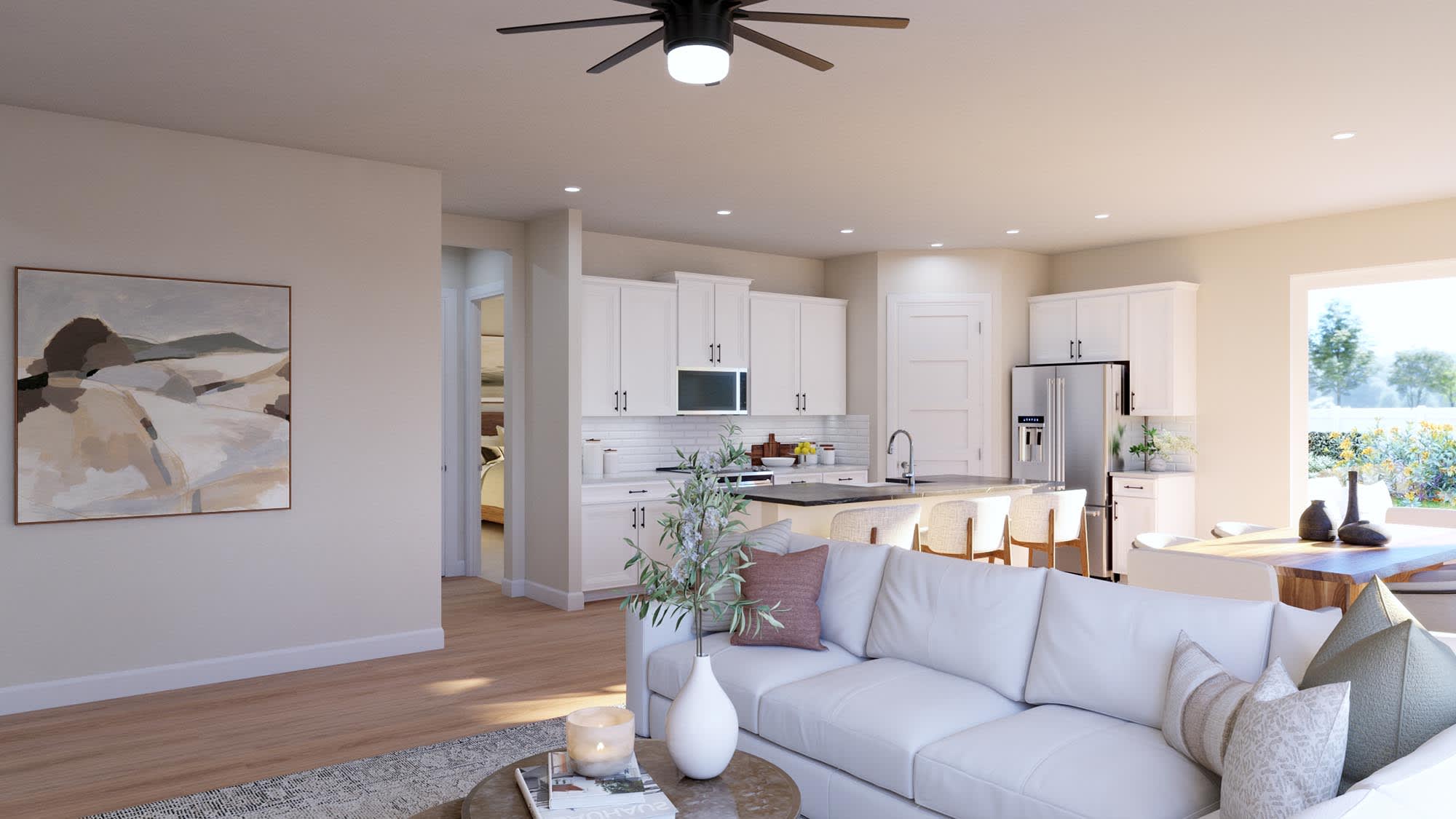 Great Room | Willow at Cypress Bluff in Groveland, FL by Landsea Homes