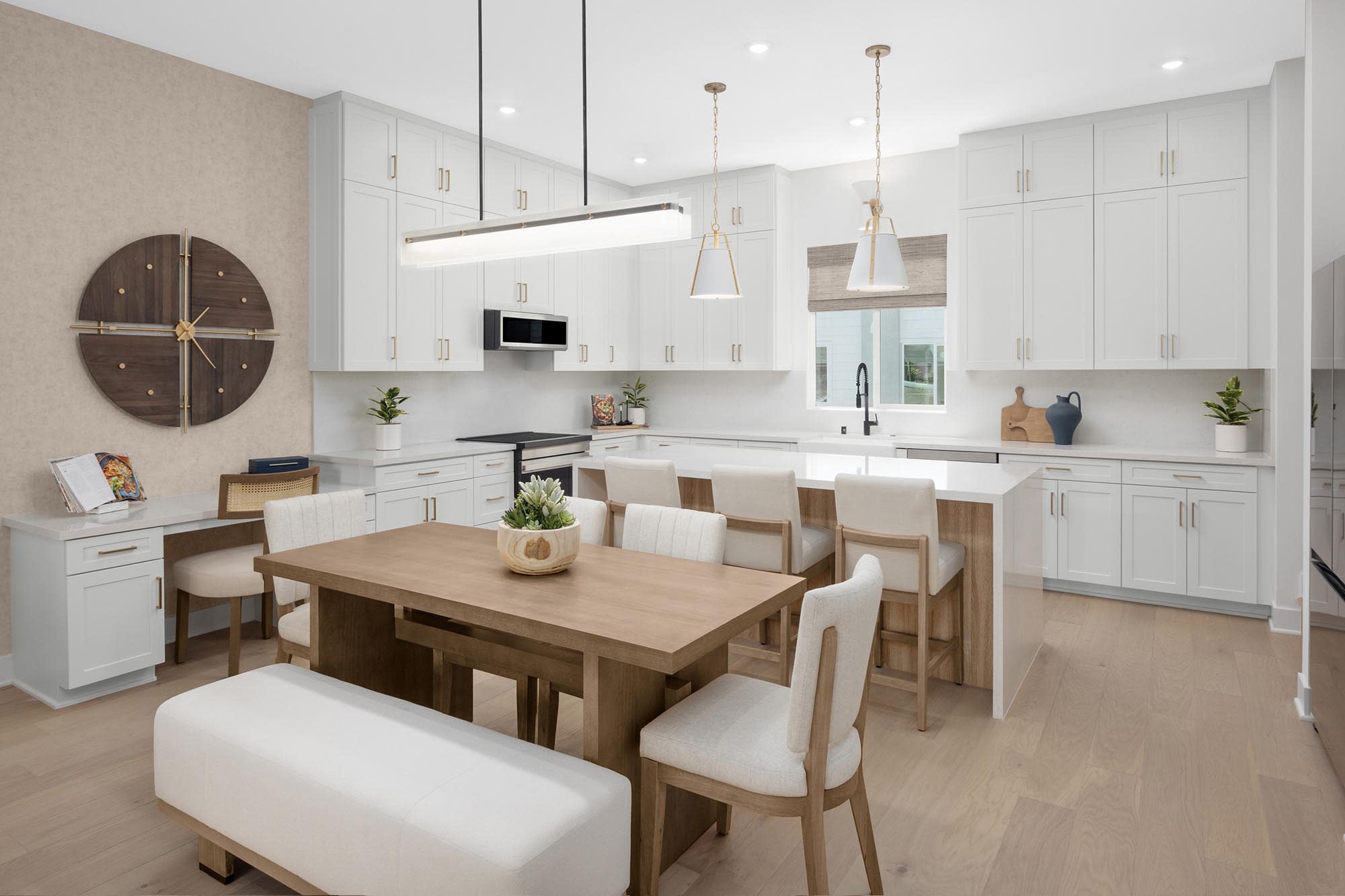 Dining Room & Kitchen – Plan Ten | Essex + Gage in Huntington Beach, CA by Landsea Homes
