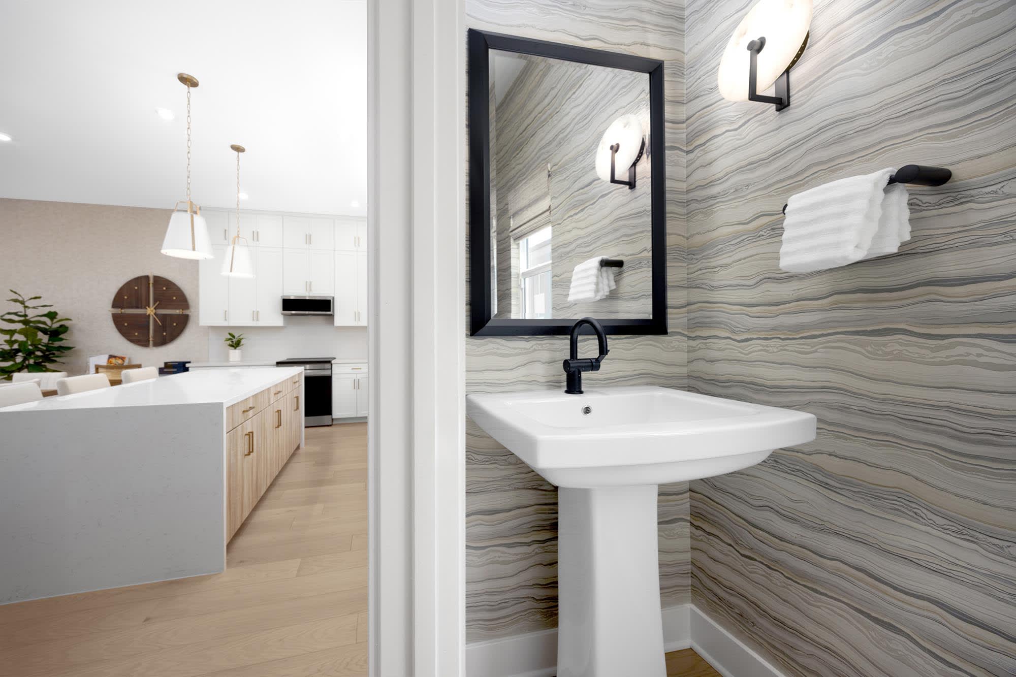 Powder Room – Plan Ten | Essex + Gage in Huntington Beach, CA by Landsea Homes
