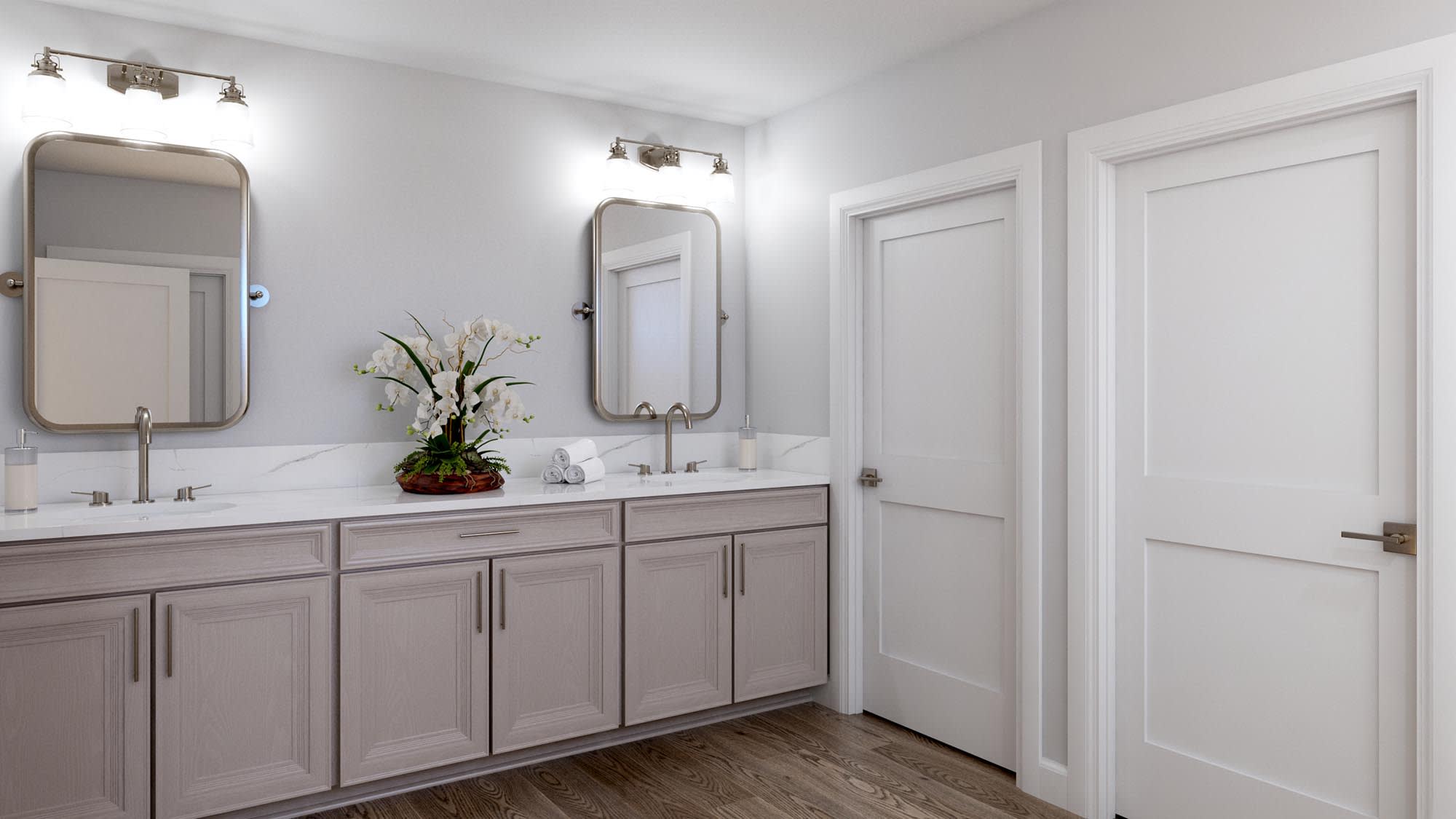 Primary Bath | Lotus at Cypress Bluff in Groveland, FL by Landsea Homes