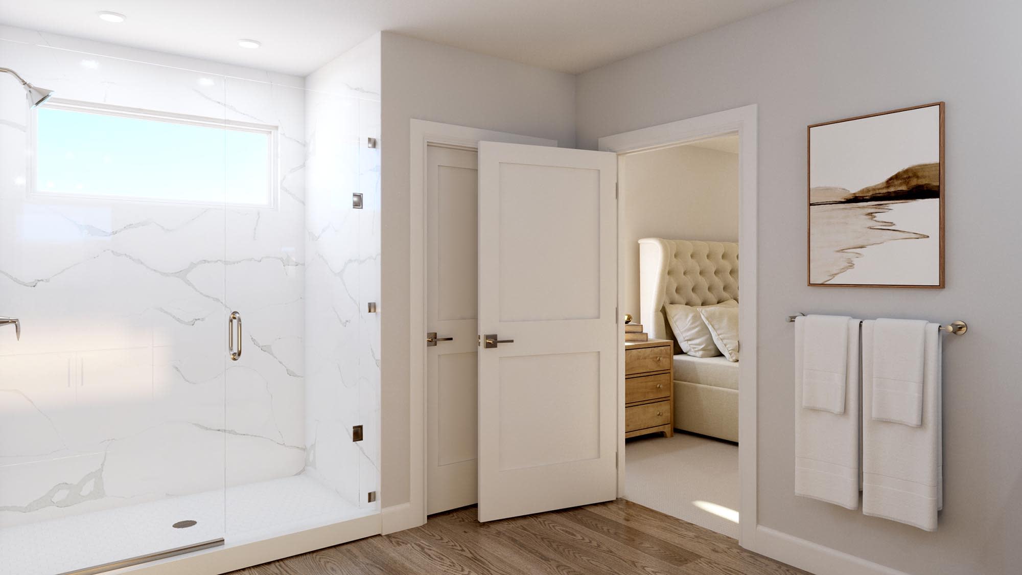 Primary Bath | Lotus at Cypress Bluff in Groveland, FL by Landsea Homes