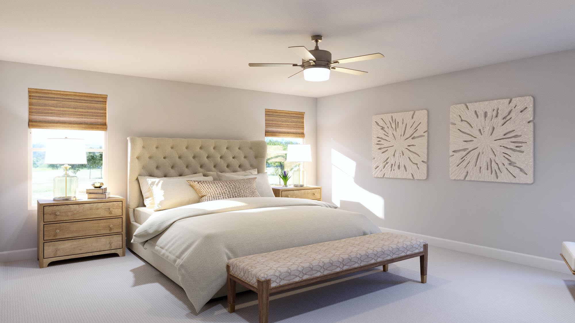 Primary Bedroom | Lotus at Cypress Bluff in Groveland, FL by Landsea Homes