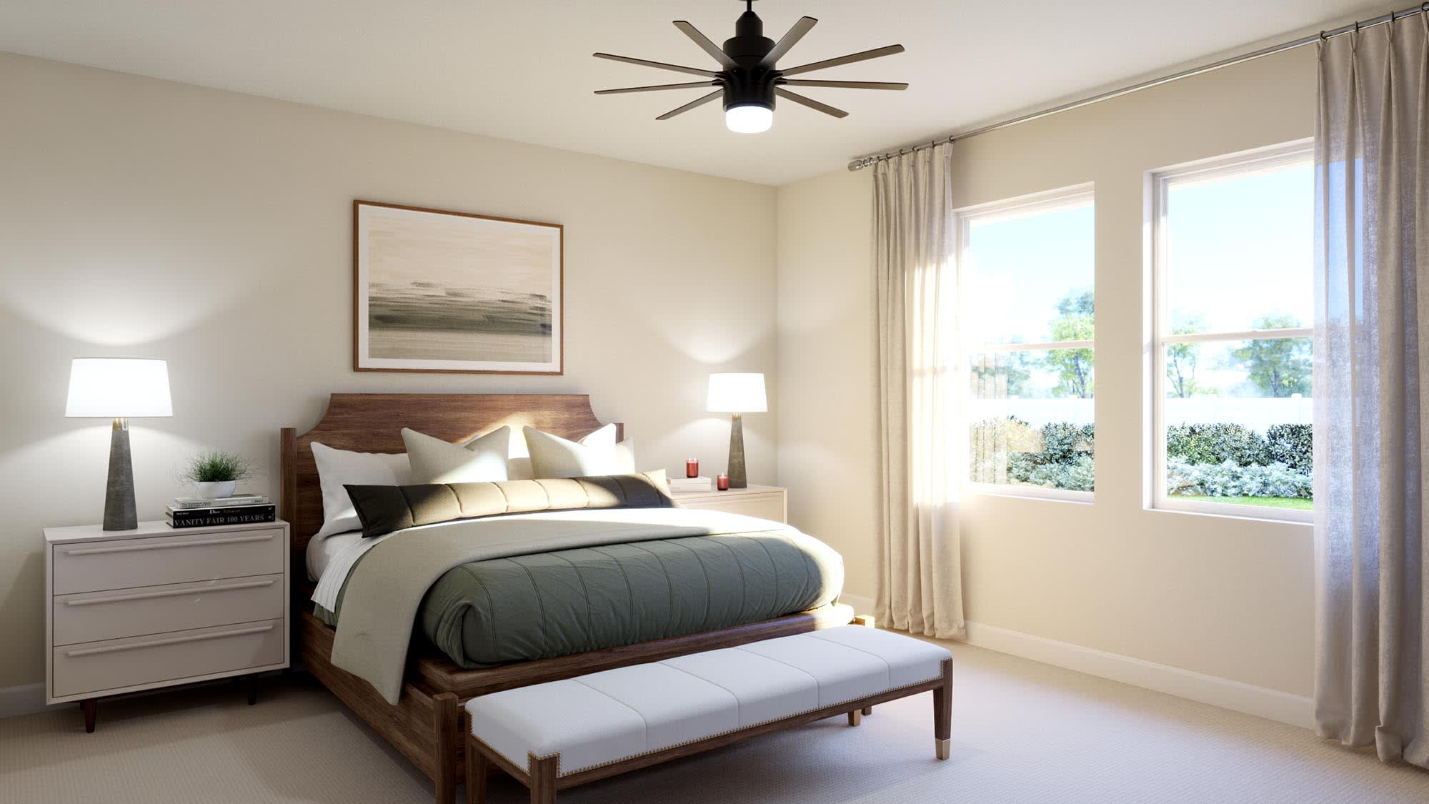 Primary Bedroom | Willow at Cypress Bluff in Groveland, FL by Landsea Homes