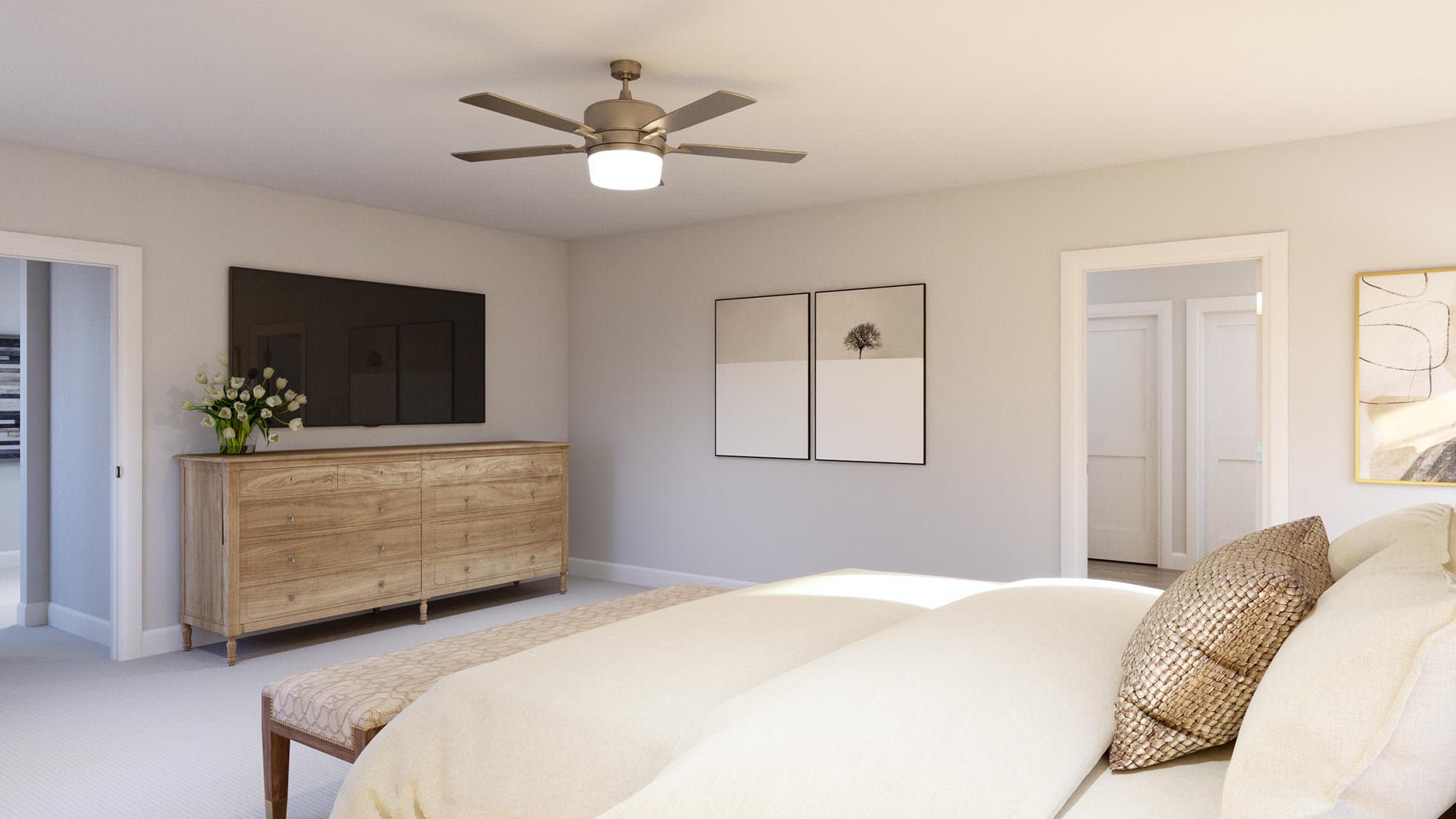 Primary Bedroom | Lotus at Cypress Bluff in Groveland, FL by Landsea Homes