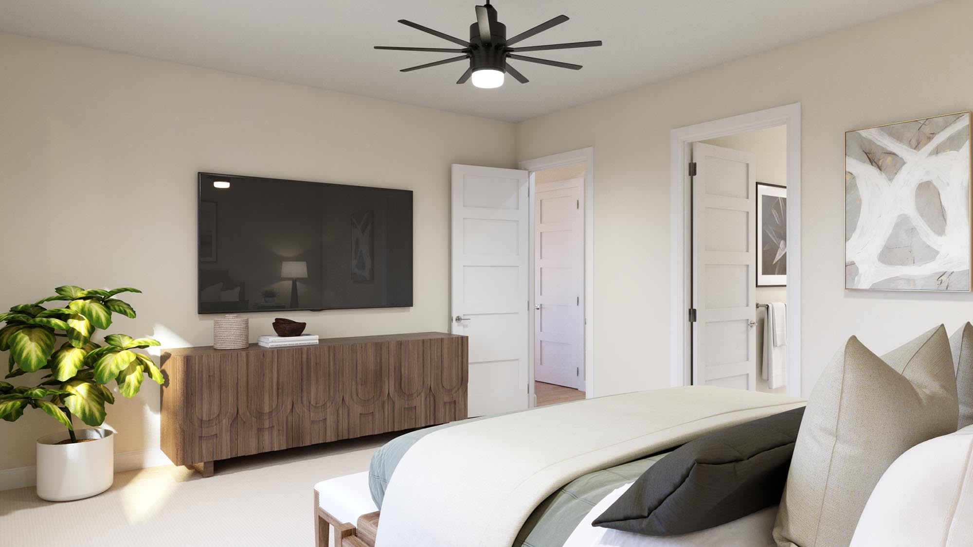 Primary Bedroom | Willow at Cypress Bluff in Groveland, FL by Landsea Homes