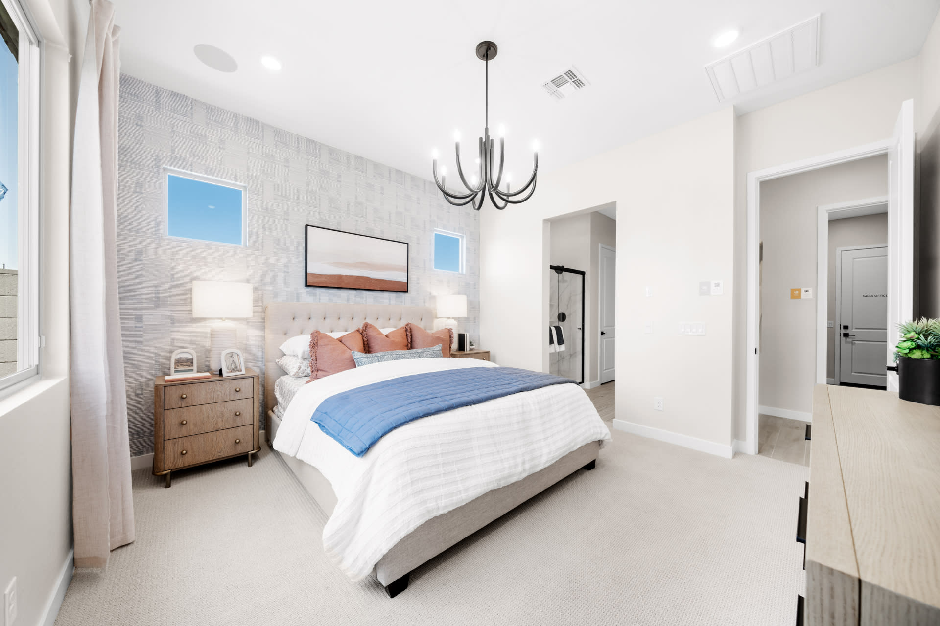 Primary Bedroom | Gemini Model Home | Rialta | New homes in Mesa, Arizona | Landsea Homes