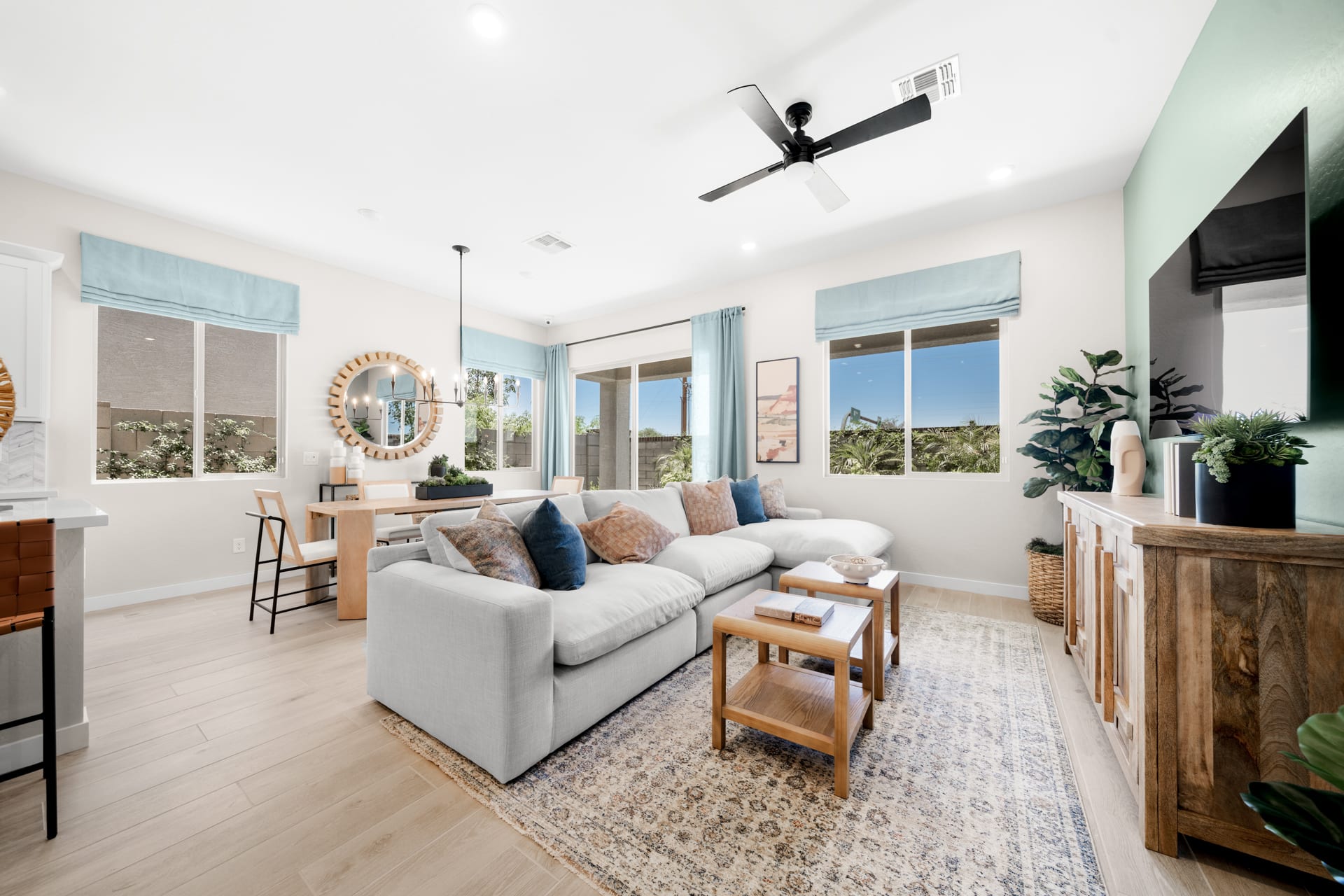 Great Room & Dining Room | Gemini Model Home | Rialta | New homes in Mesa, Arizona | Landsea Homes