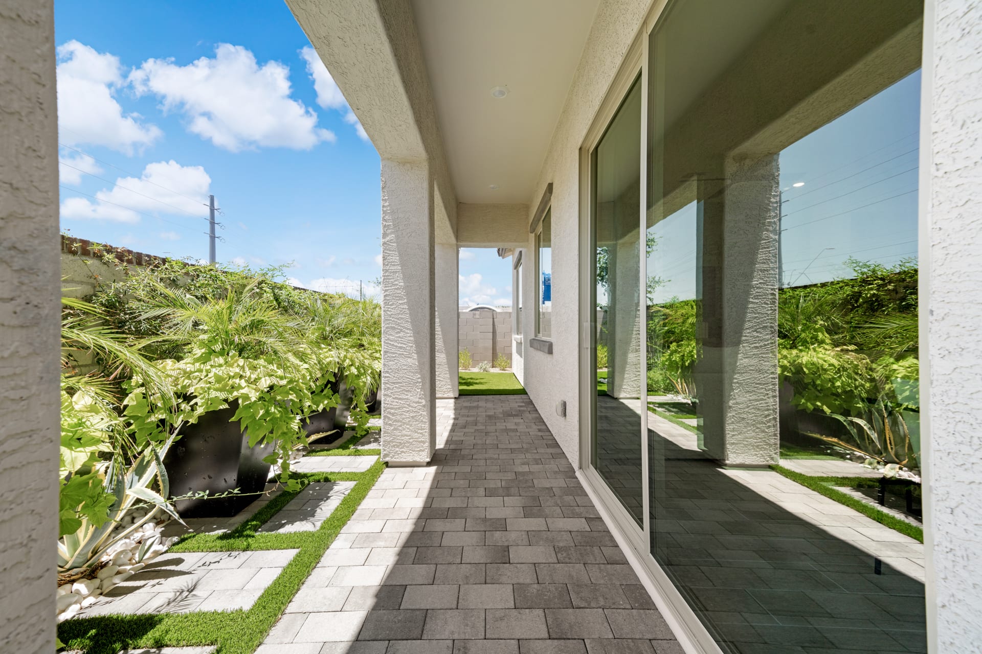 Backyard with Covered Patio | Gemini Model Home | Rialta | New homes in Mesa, Arizona | Landsea Homes